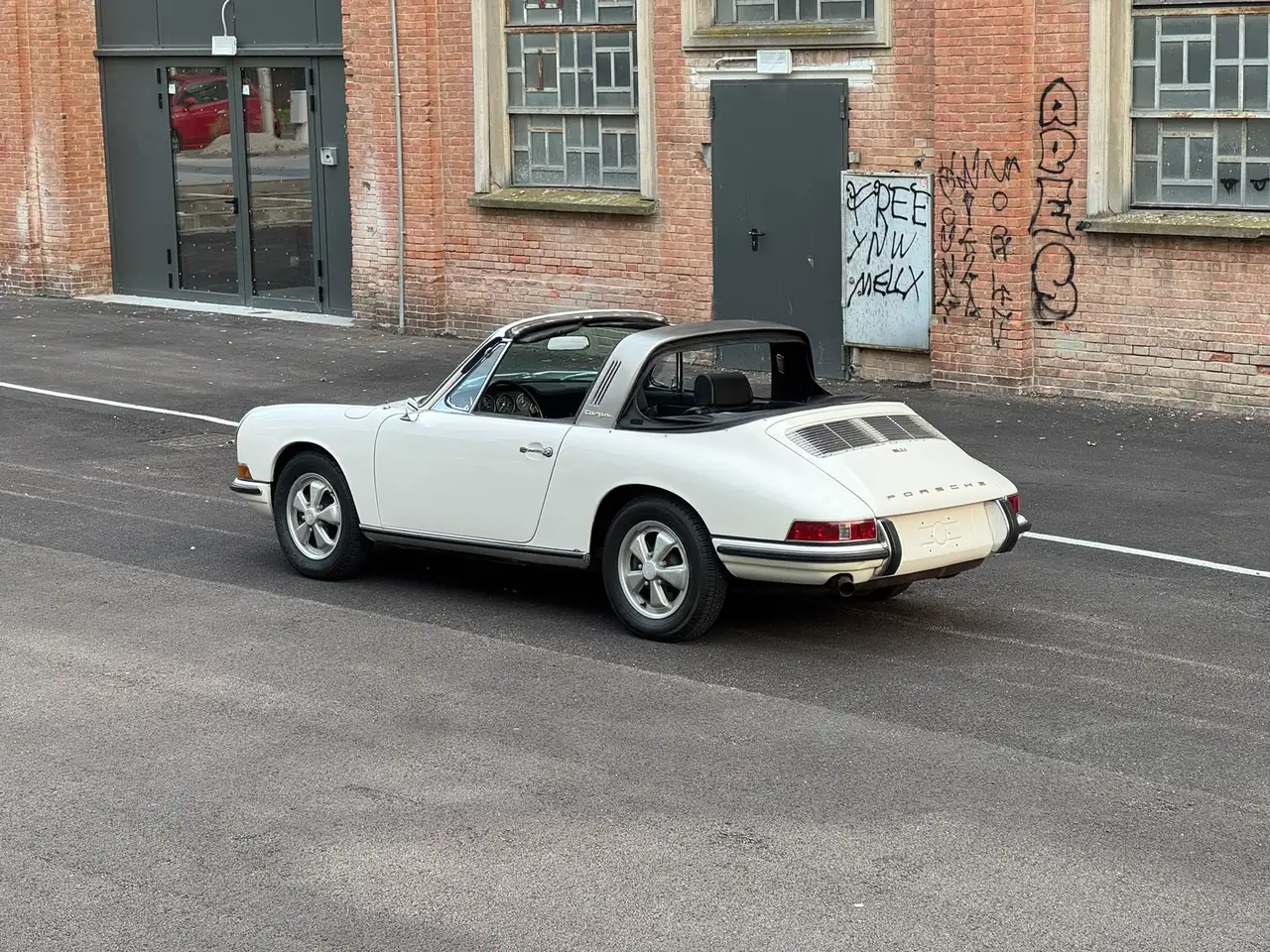 Porsche 911 1967 targa strumenti verdi soft window matching, foto 5