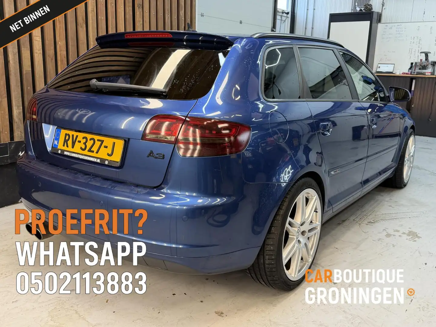Audi A3 Sportback 1.8 TFSI Attraction | LEDER | AIRCO | NA Blauw - 2