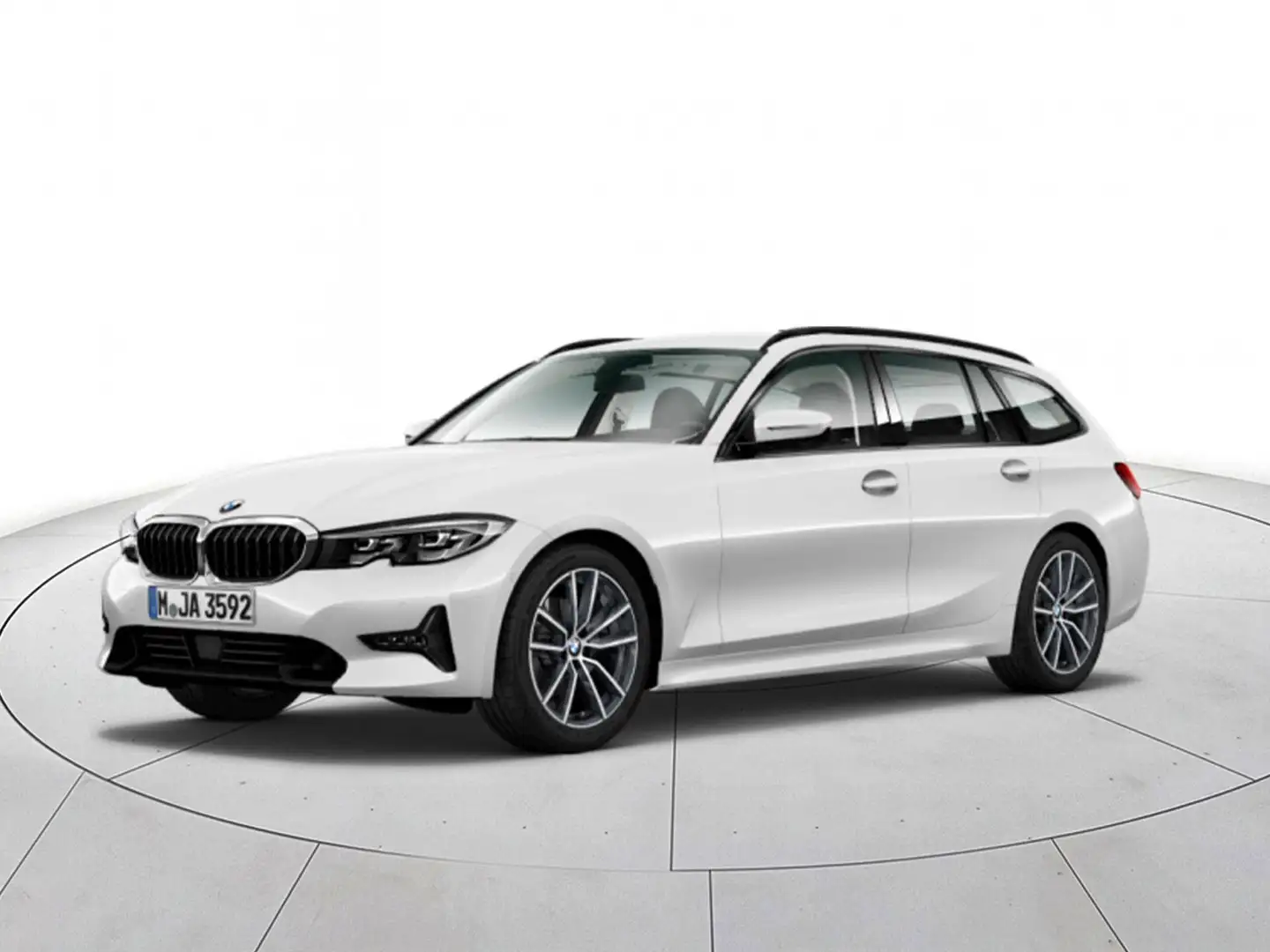 BMW 320 320d Touring Sport Blanc - 1