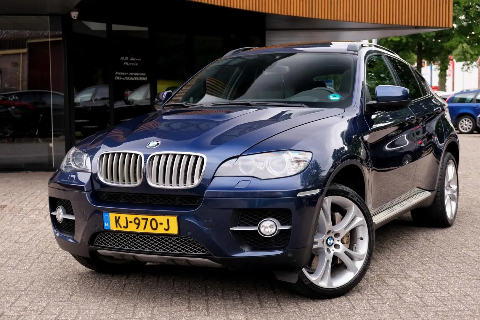 BMW X6 5.0i ActiveHybrid/HUD/Schuifdak/Trekhaak/Camera/Xe Blauw - 1