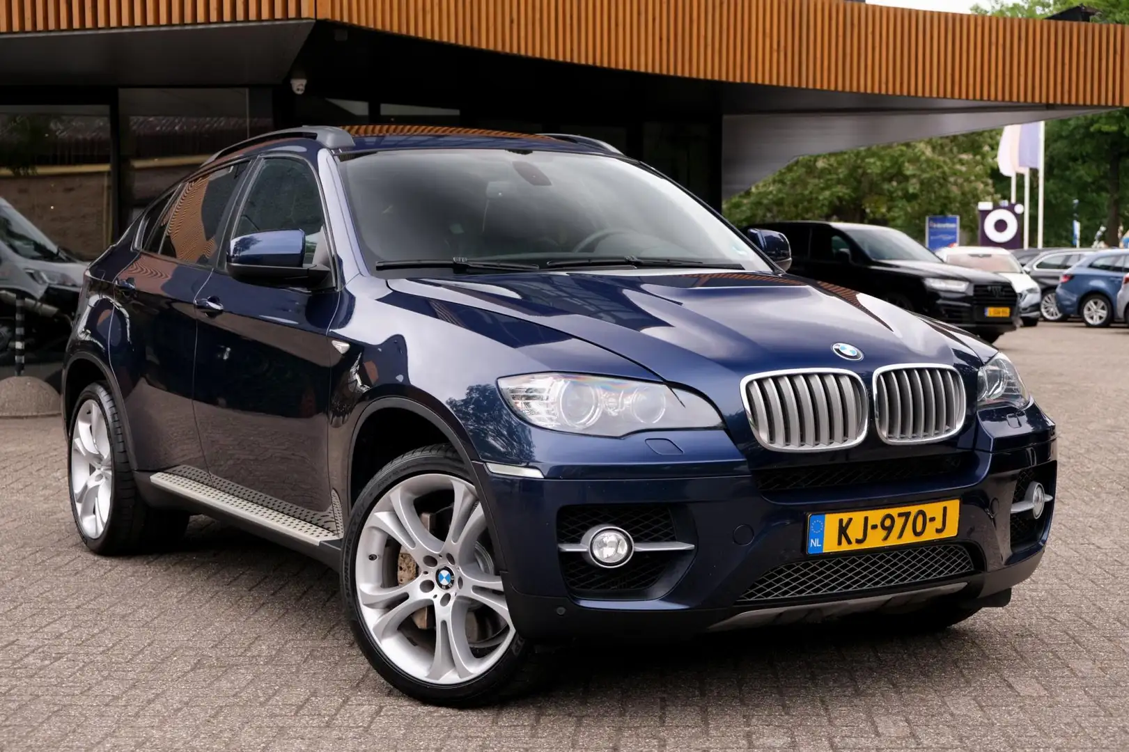BMW X6 5.0i ActiveHybrid/HUD/Schuifdak/Trekhaak/Camera/Xe Blauw - 2