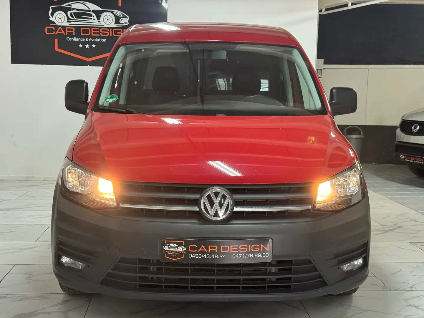 Volkswagen Caddy 2.0 TDi / EU6 / 2016 / 98.000km / garantie 12 mois Rouge - 2