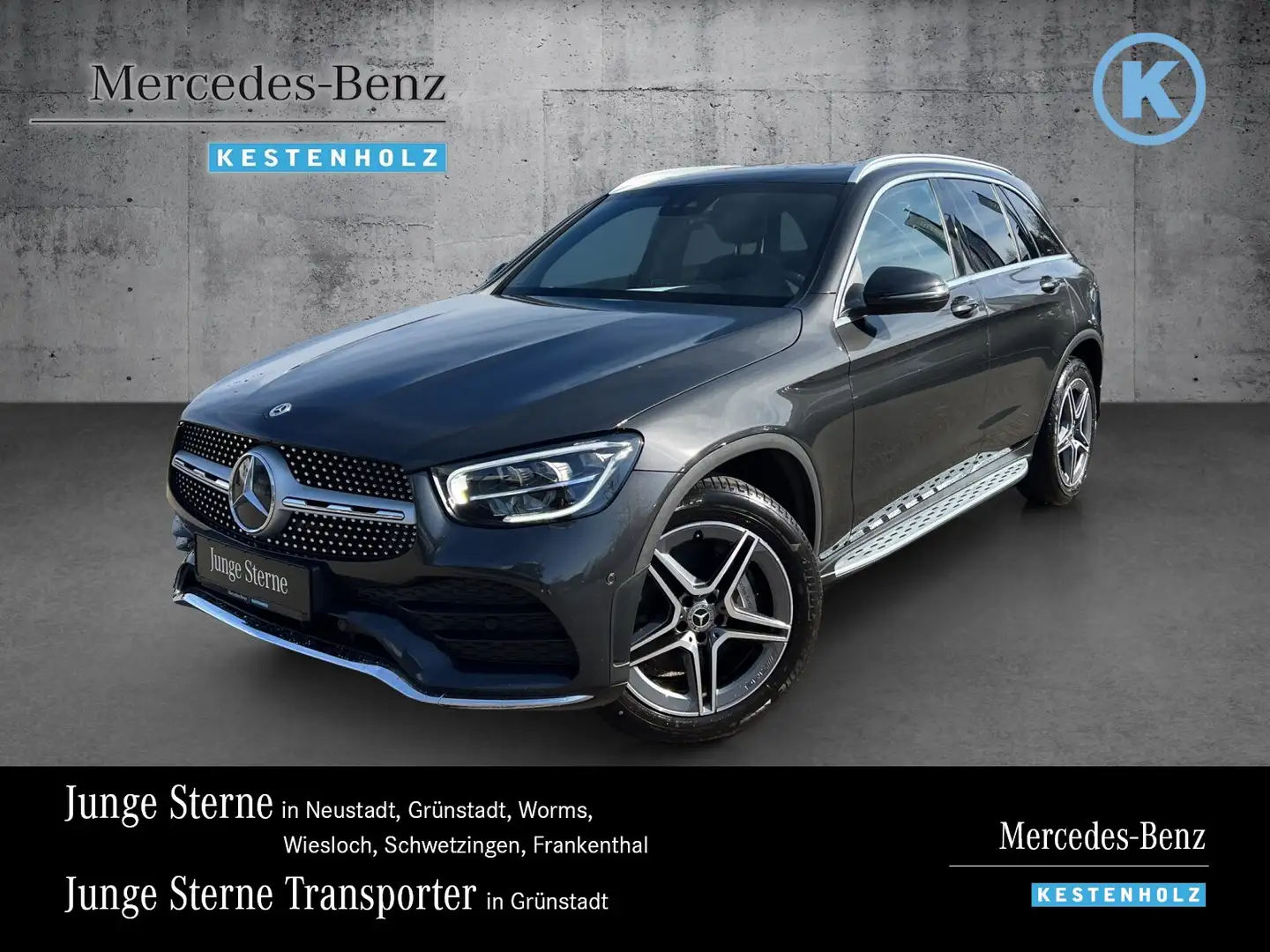 Mercedes-Benz GLC 200 GLC 200 4M AMG+PANO+MEMO+KAMERA+EASYP+TRITTBRETT Grau - 1