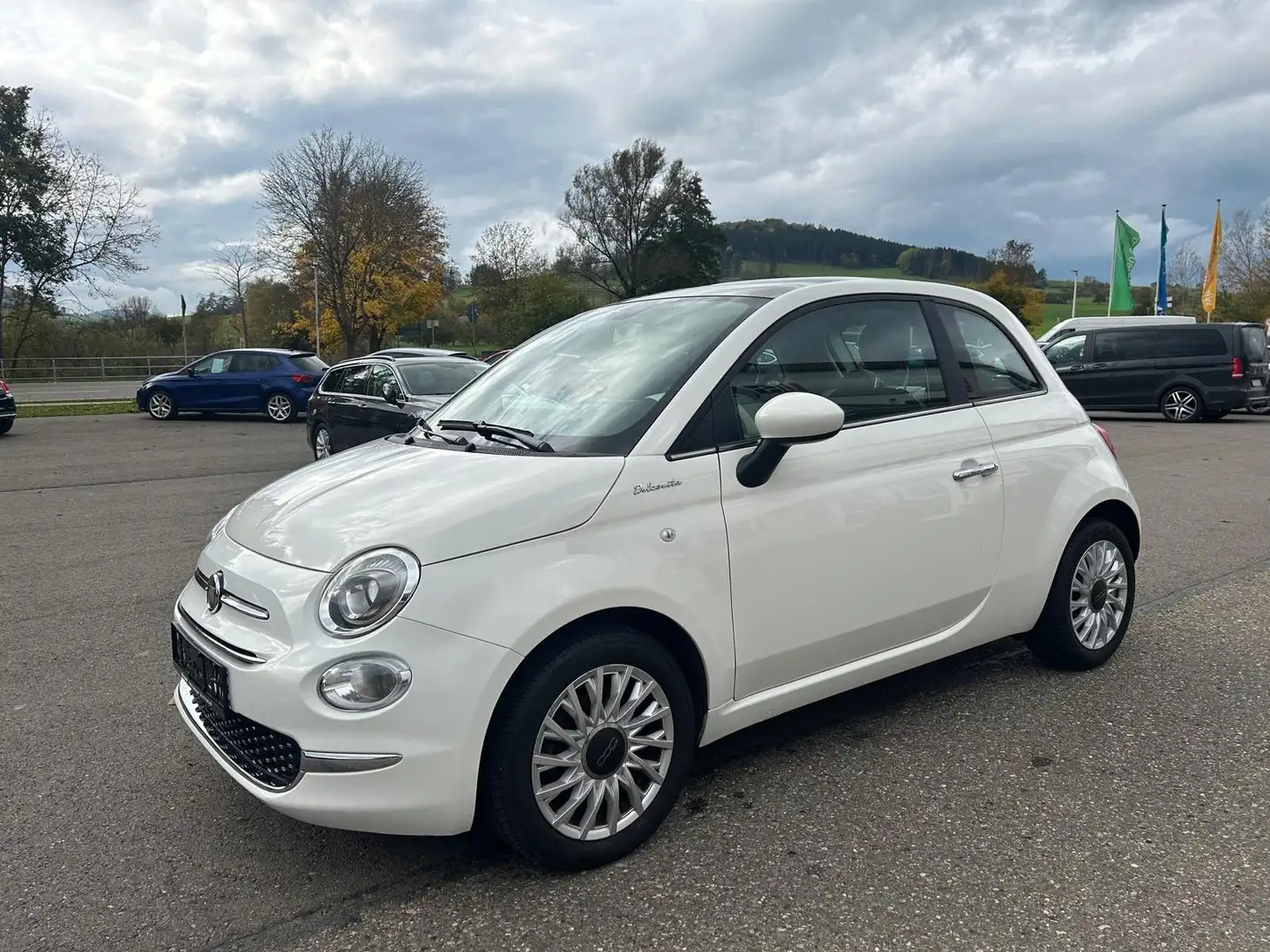 Fiat 500 DolceVita Hybrid Panorama Apple CarPlay Blanc - 1