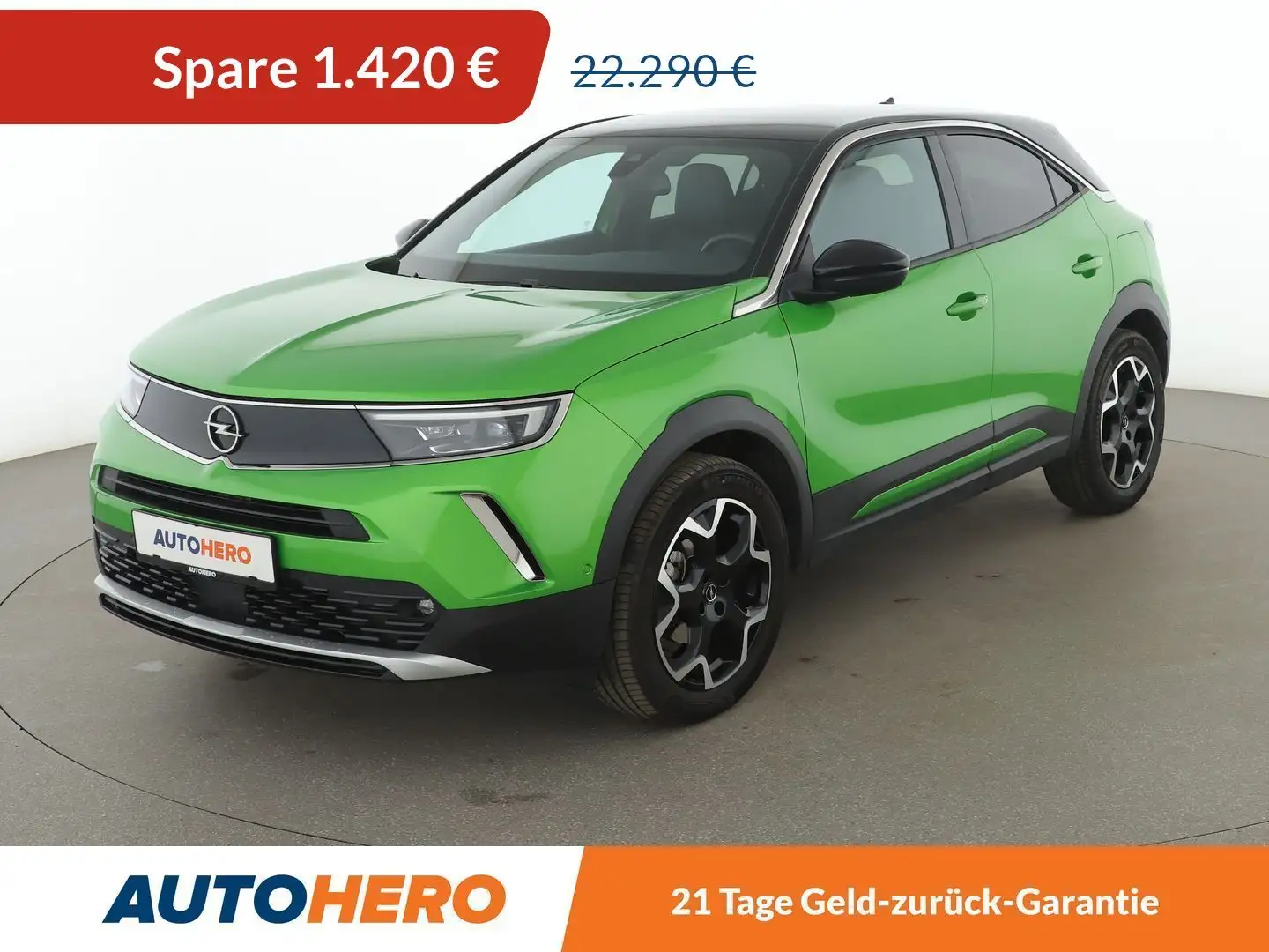 Opel Mokka X 1.2 Turbo Ultimate Aut.*NAVI*TEMPO*PDC*SHZ* Grün - 1