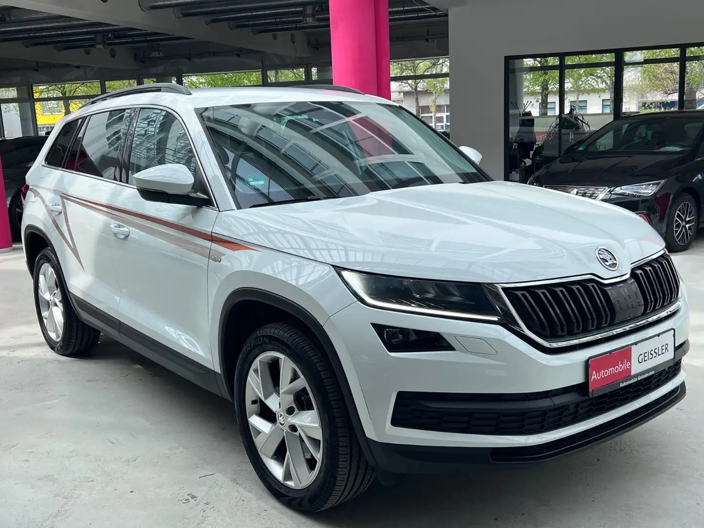 Skoda Kodiaq Soleil 4x4 Leder+Standhzg.+11tkm!+1.Hand Weiß - 2