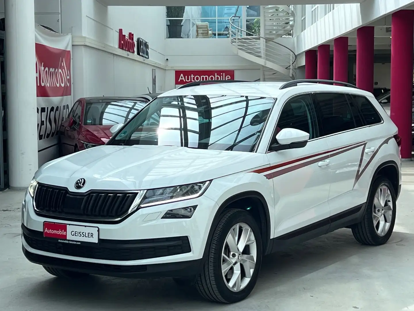 Skoda Kodiaq Soleil 4x4 Leder+Standhzg.+11tkm!+1.Hand Weiß - 1