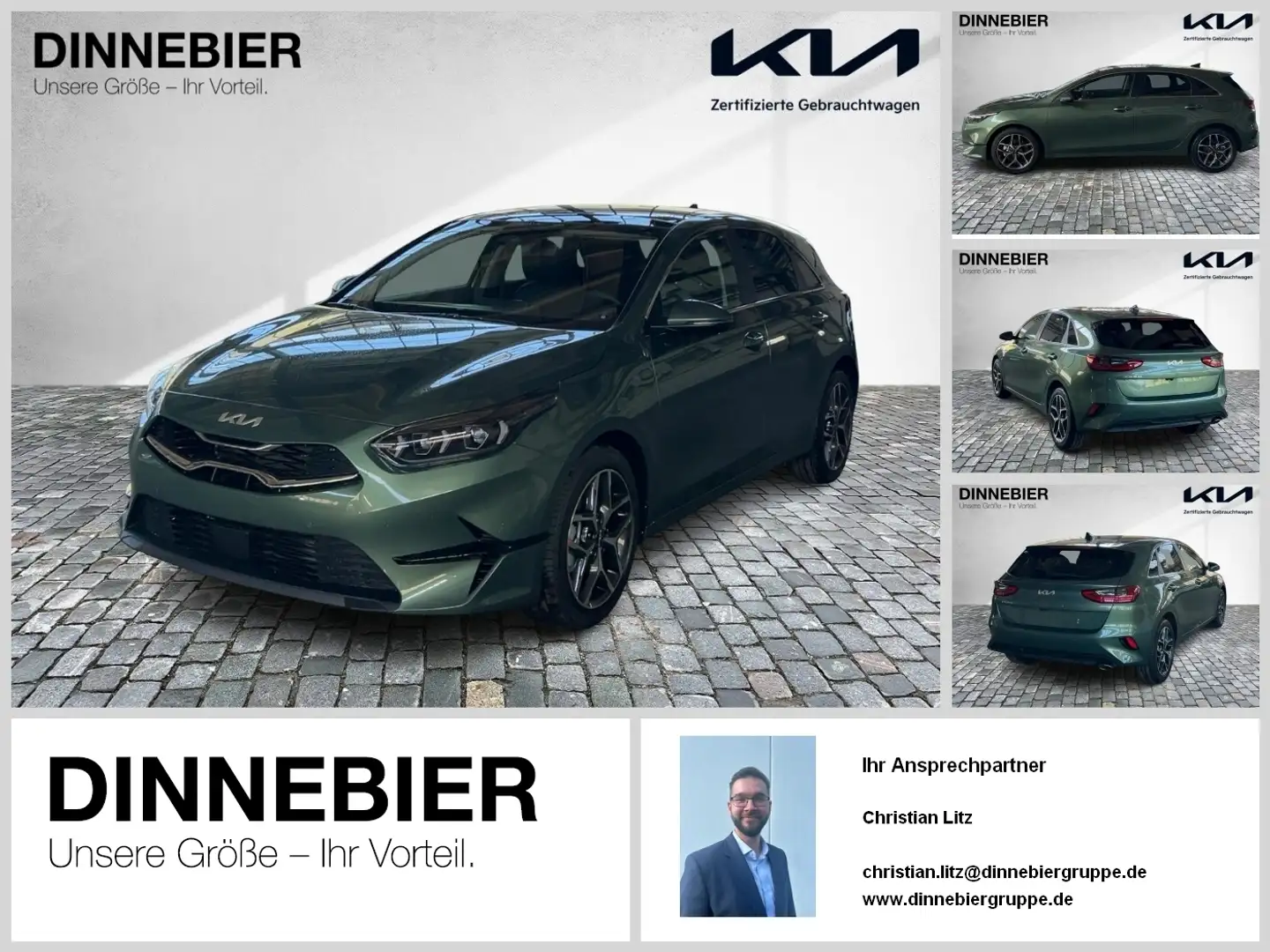 Kia Ceed / cee'd CEED Platinum 1.5T Glasdach+LED+Kamera+Navi Verde - 1