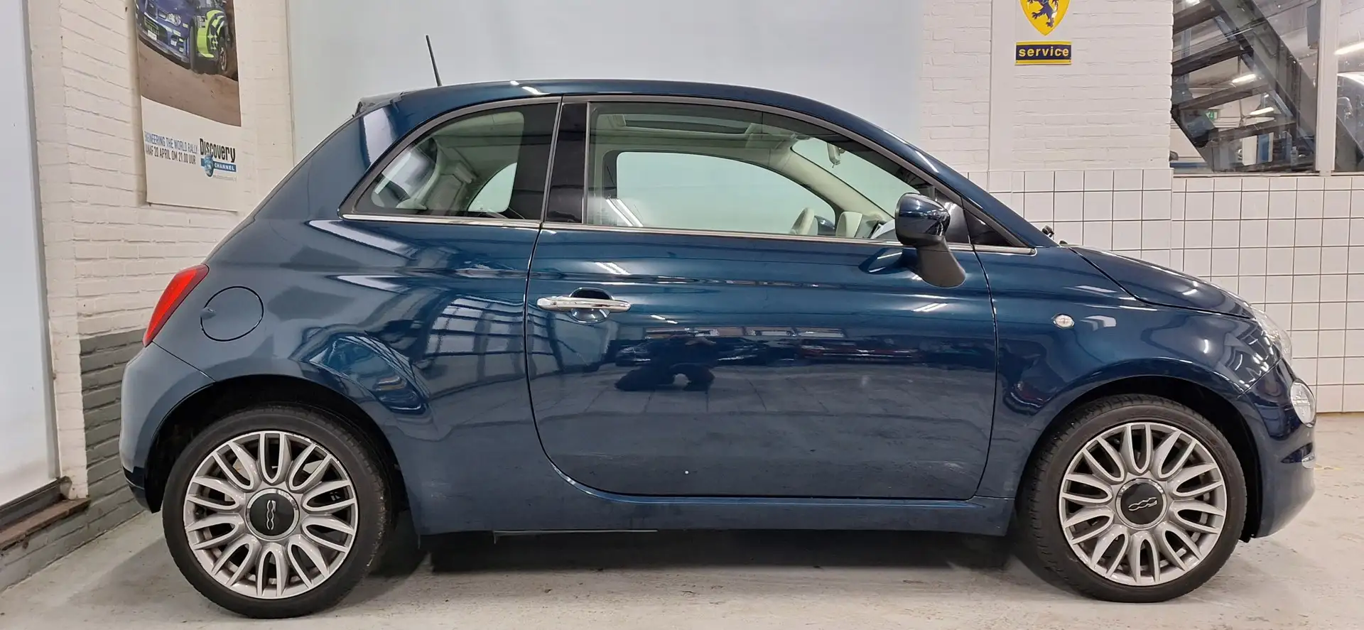 Fiat 500 0.9 TwinAir Turbo Lounge Blauw - 2