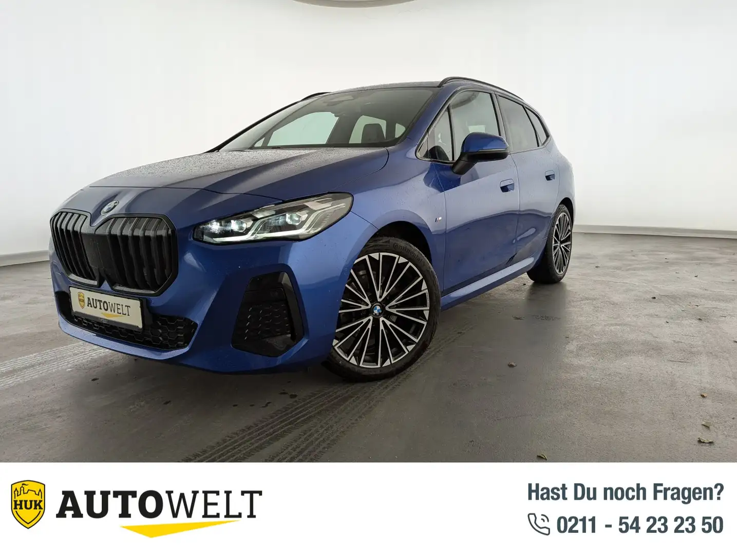 BMW 218 218 Active Tourer M Sport PANO+AHK+LEDER+NAV+LED Blau - 1