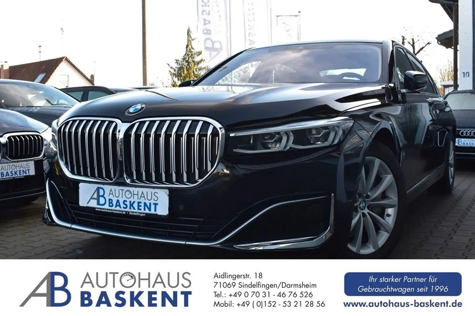 BMW 730 LANG d*FOND-TV*PANO*H&K*LEDER*HEAD-UP*MEMORY Negru - 1