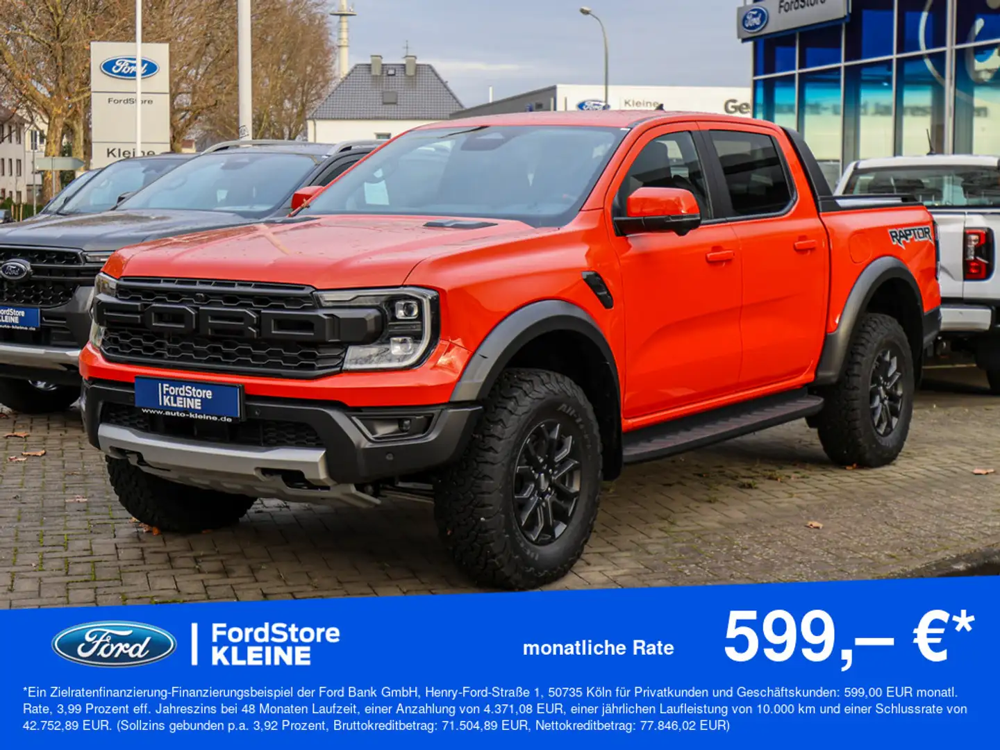 Ford Ranger Raptor 2.0 EcoBlue Doppelkabine Portocaliu - 1