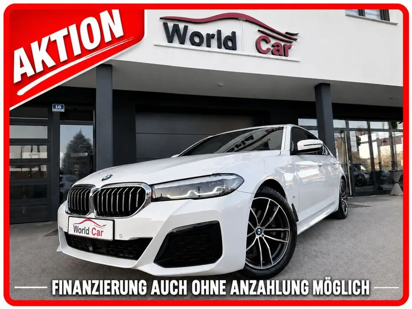 BMW 520 d xDrive M Sport Aut. Sport Fahrwerk-Head UP Weiß - 1