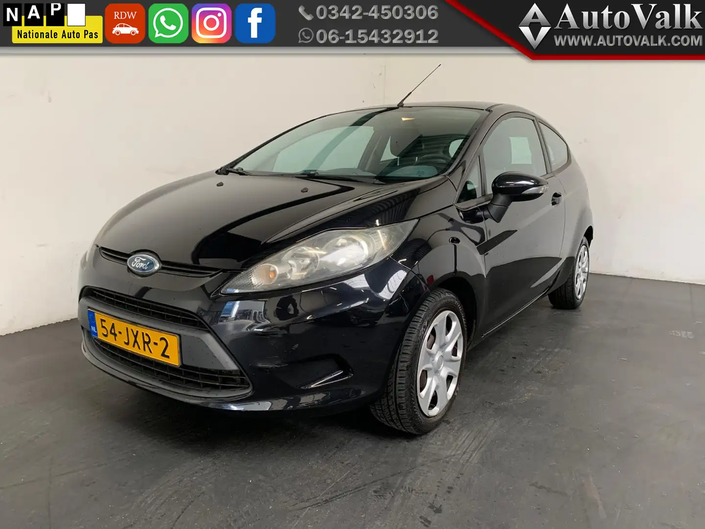 Ford Fiesta 1.25 Limited. Airco. Elek Pakket! Zwart - 1