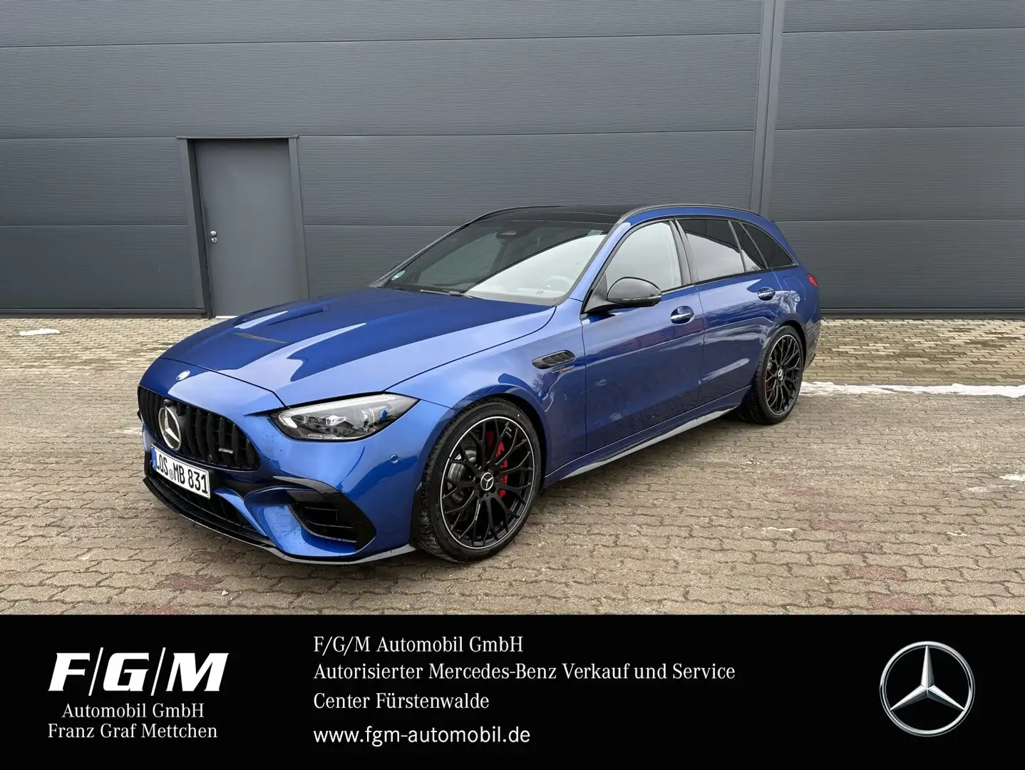Mercedes-Benz C 63 AMG C 63 S E T Pano/Distr/KeyG/Mem/Digi/Burm/AeroDyn Blau - 1