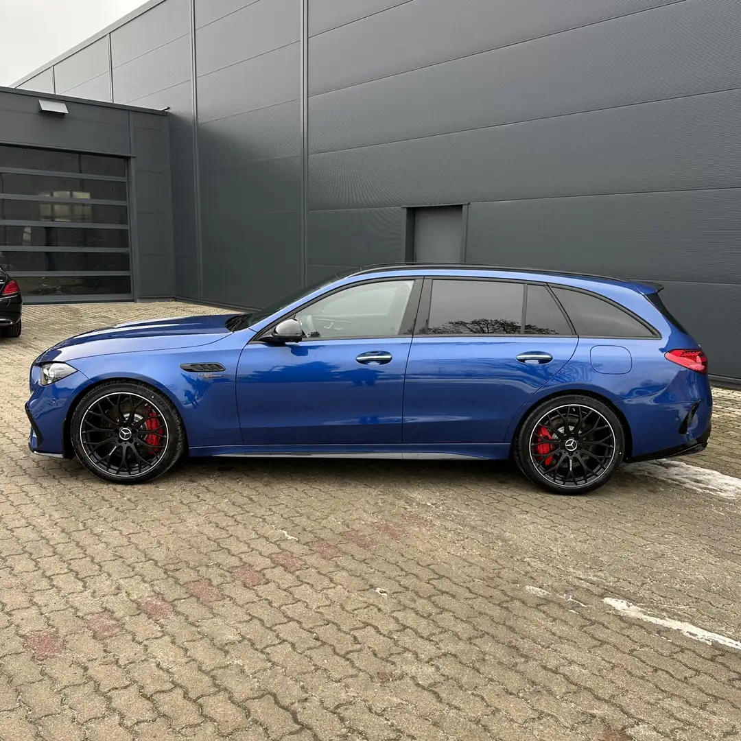 Mercedes-Benz C 63 AMG C 63 S E T Pano/Distr/KeyG/Mem/Digi/Burm/AeroDyn Blau - 2