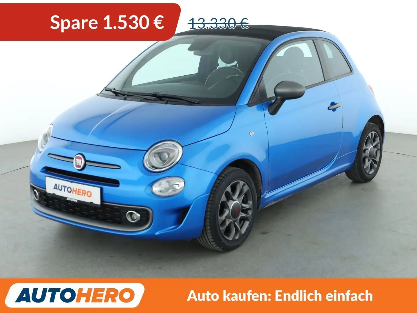Fiat 500C 1.2 Sport *PDC*TEMPO*ALU*KLIMA* Blau - 1