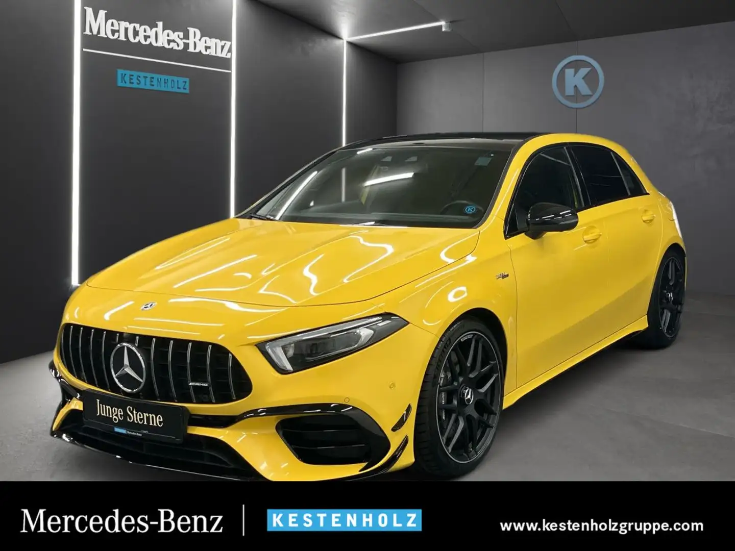 Mercedes-Benz A 45 AMG 4M AeroPak Pano Multibeam Burmester Night Gelb - 1