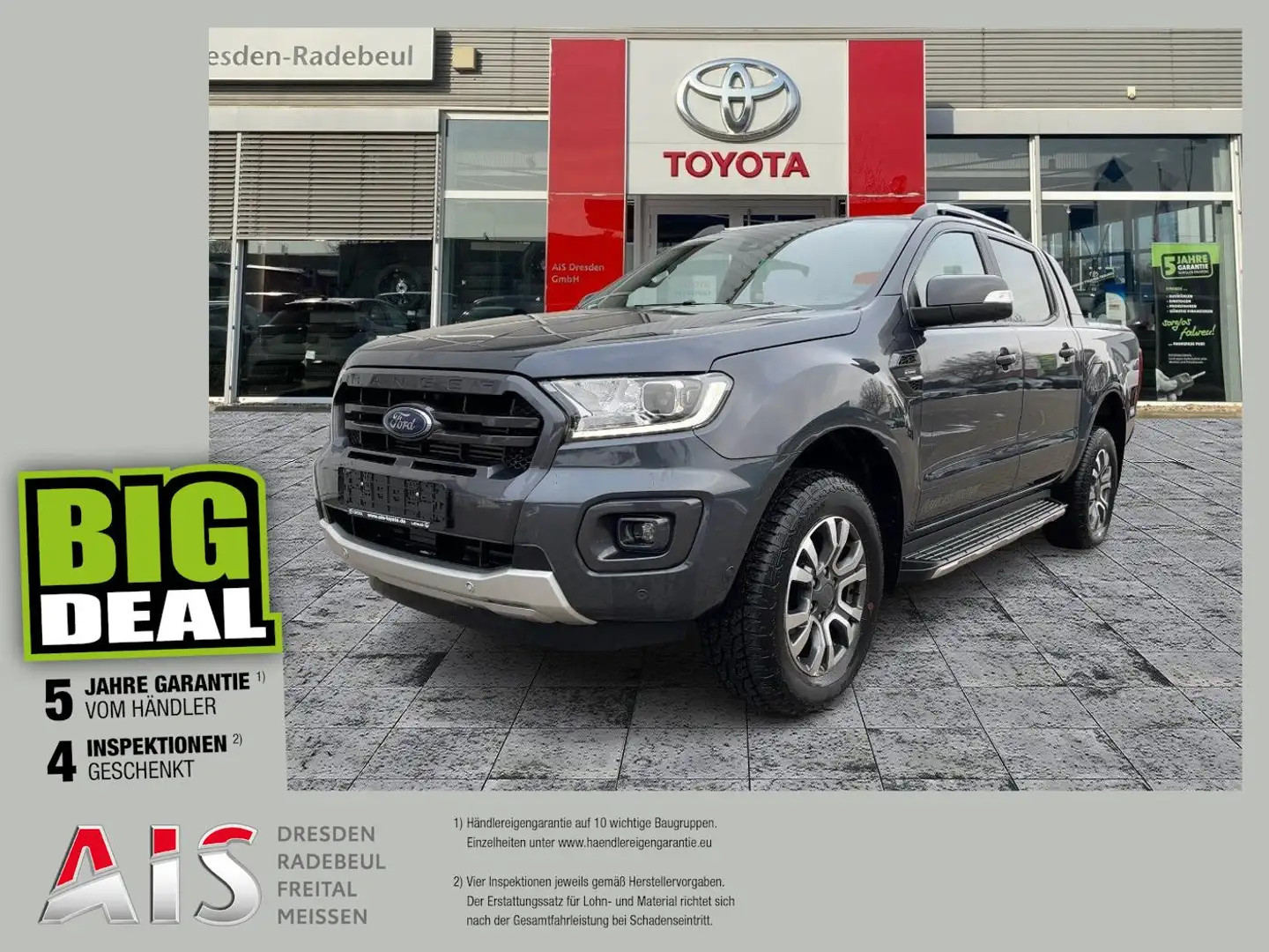 Ford Ranger Doppelkabine 2.0 TDCi Panther Wildtrak AHK Gris - 1