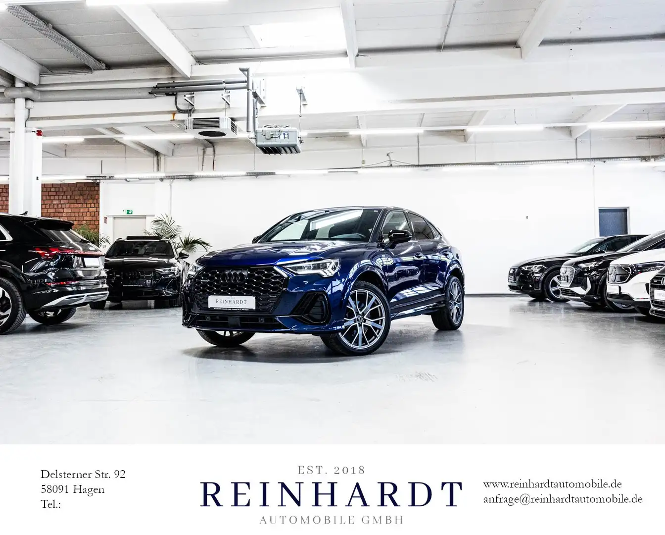 Audi Q3 45TFSi Q 2x S LINE BLACK+ 20Z./ACC/AHK/KAMERA Bleu - 1