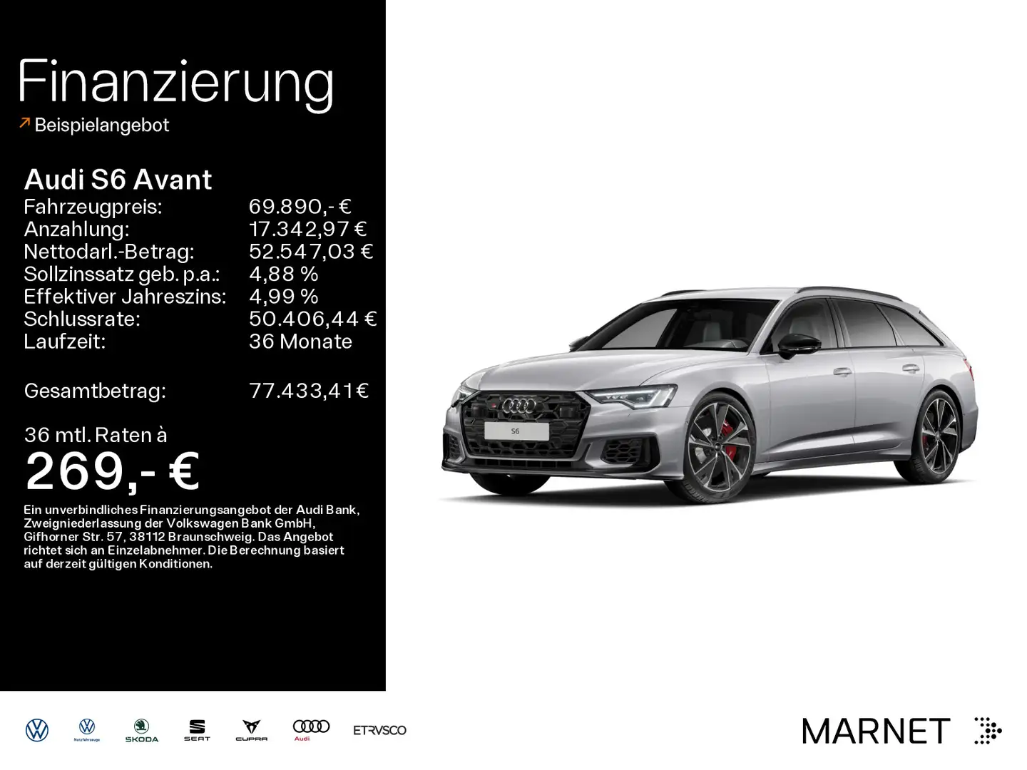 Audi S6 TDI quattro*Navi*LED*Alu*AHK*B&O*PDC*Vi Argent - 1