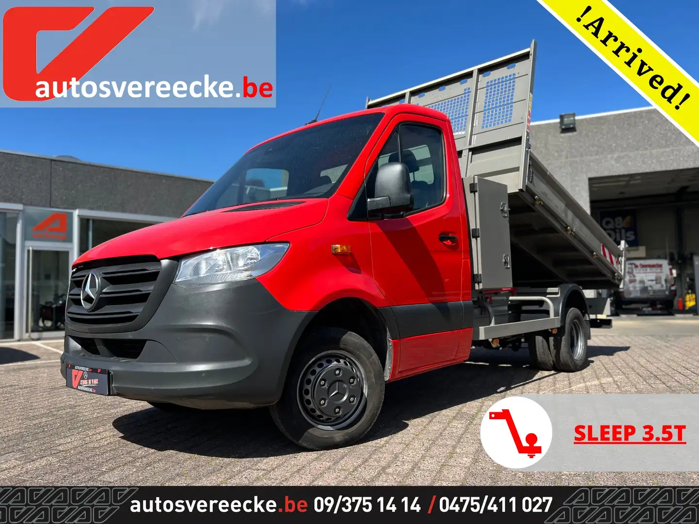 Mercedes-Benz Sprinter 514 KIPPER+KOFFER (24.500€ex)MTM 7 T SL 3.5 T Rood - 1