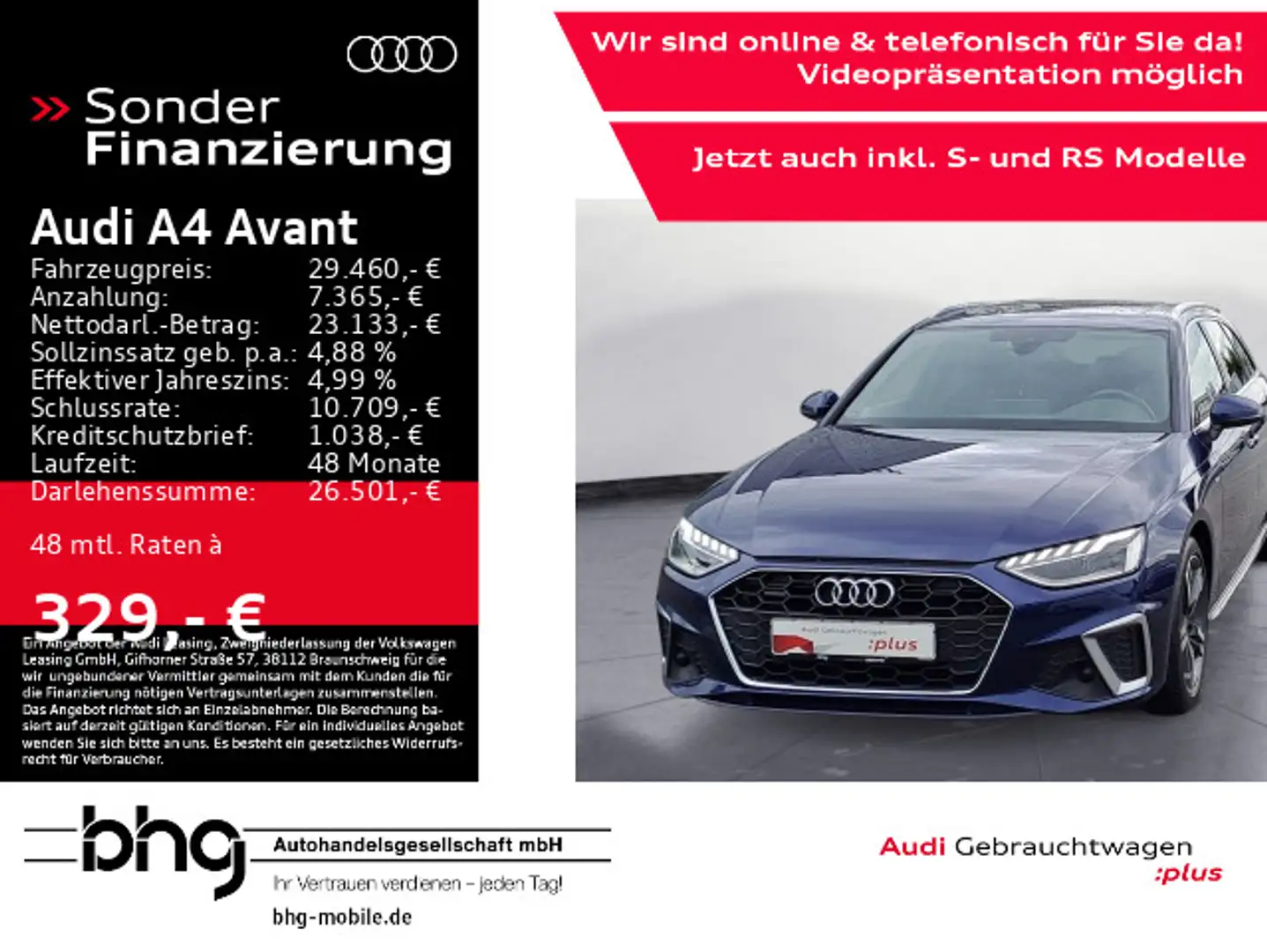 Audi A4 40 TDI quattro S tronic S line LED Pano Azul - 1