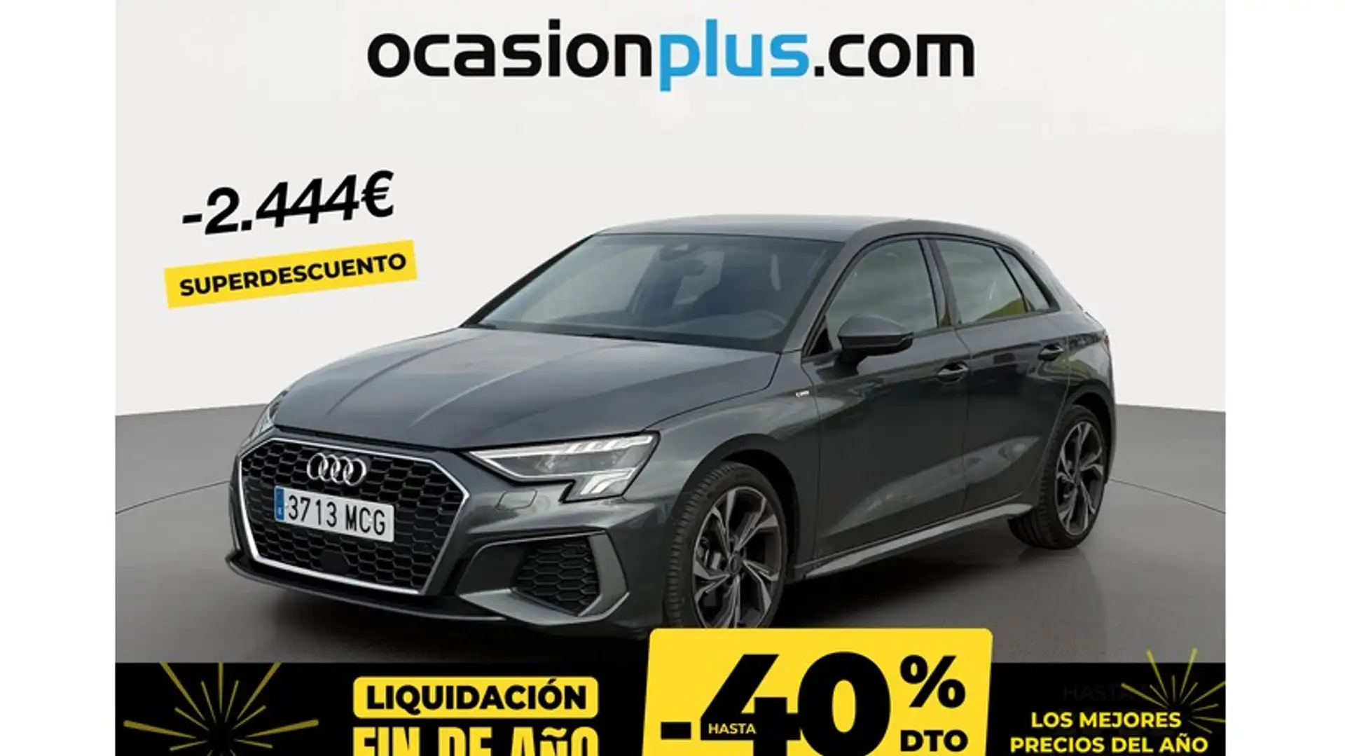 Audi A3 Sportback 30TDI S line Gris - 1