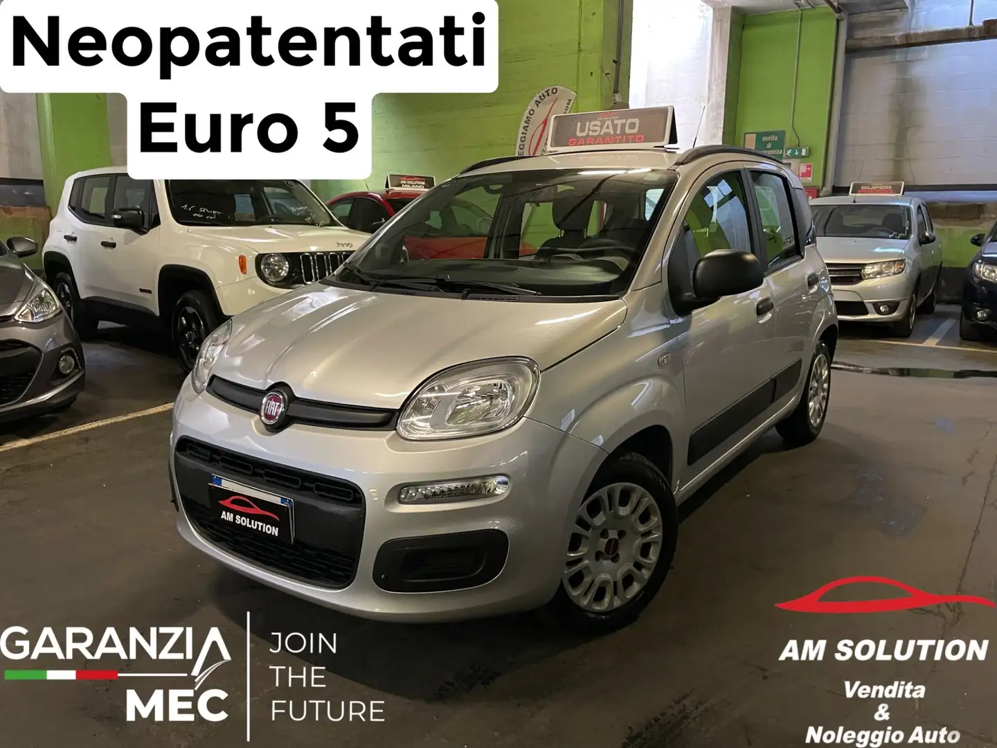 Fiat Panda Panda 1.2 Neopatentati Euro 5 Argento - 1
