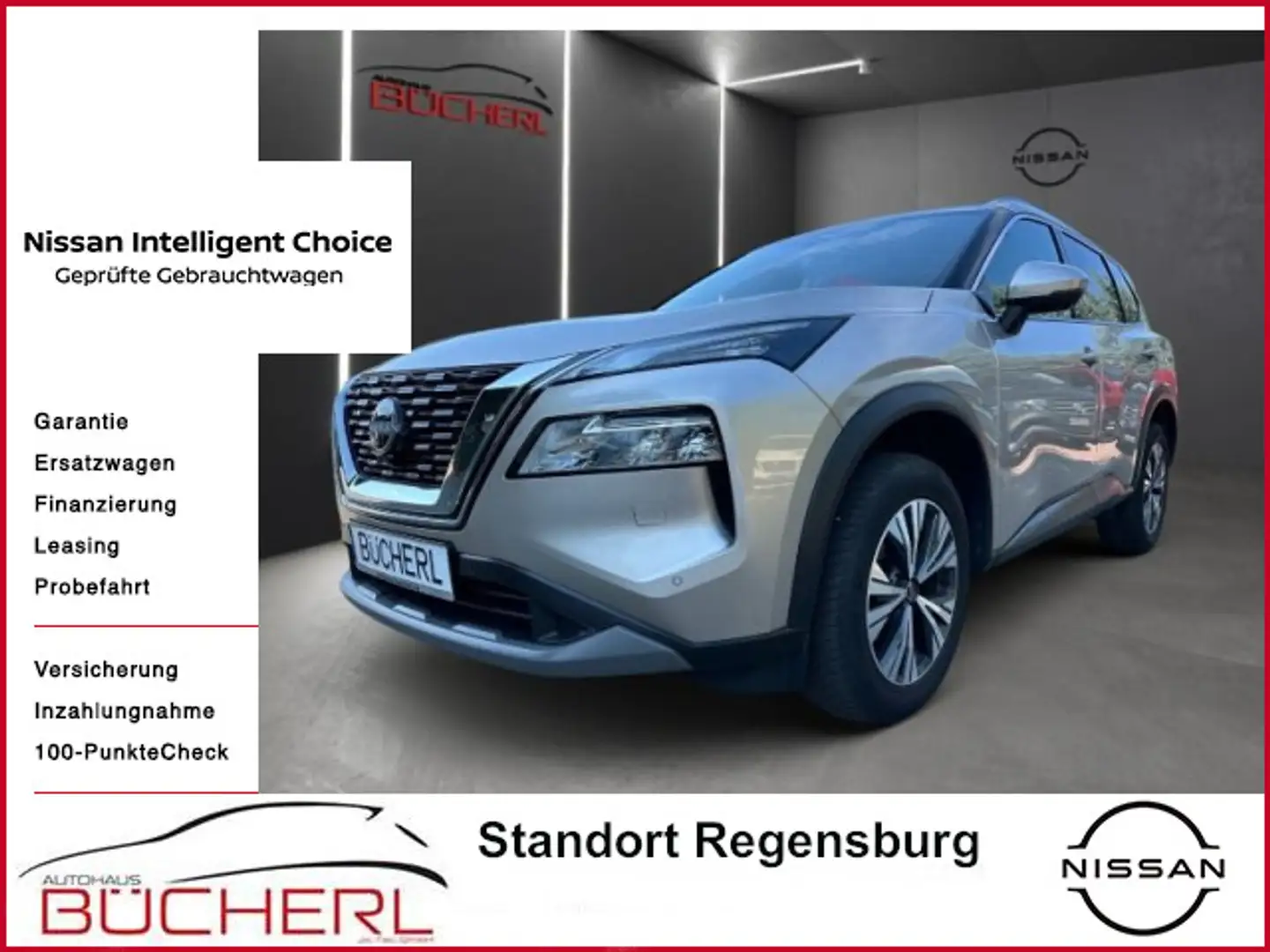 Nissan X-Trail N-Connecta MHEV, 360°-Kam, SHZ, NAVI Argent - 1