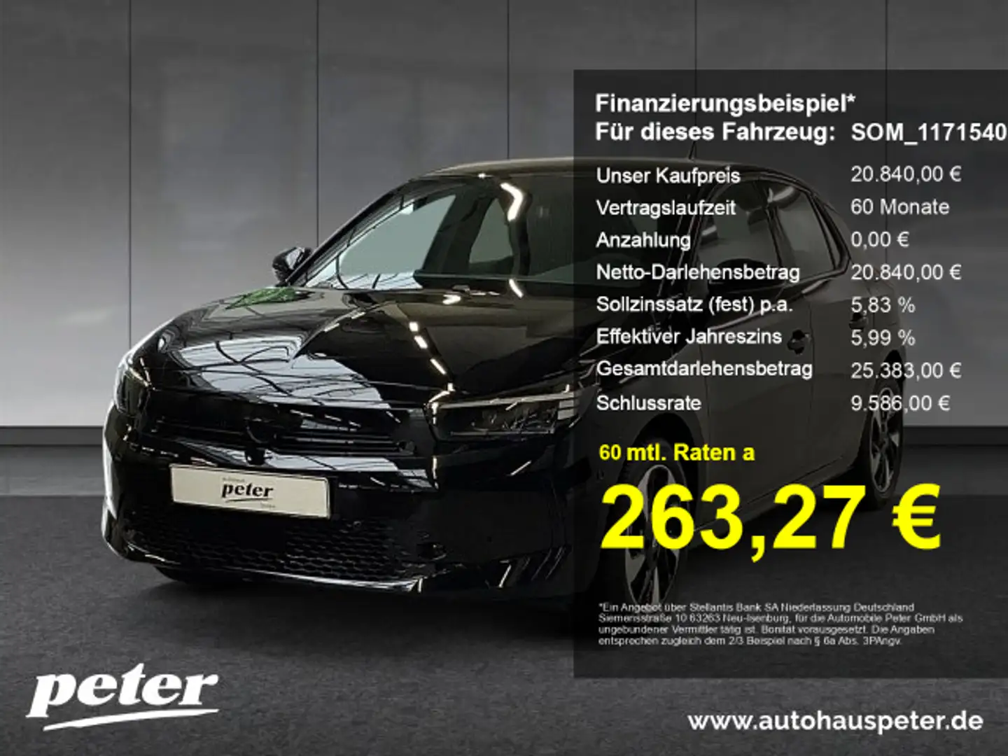 Opel Corsa-e Corsa F e GS Automatik Klimaautomatik Sitzheizung (MW) Schwarz - 1
