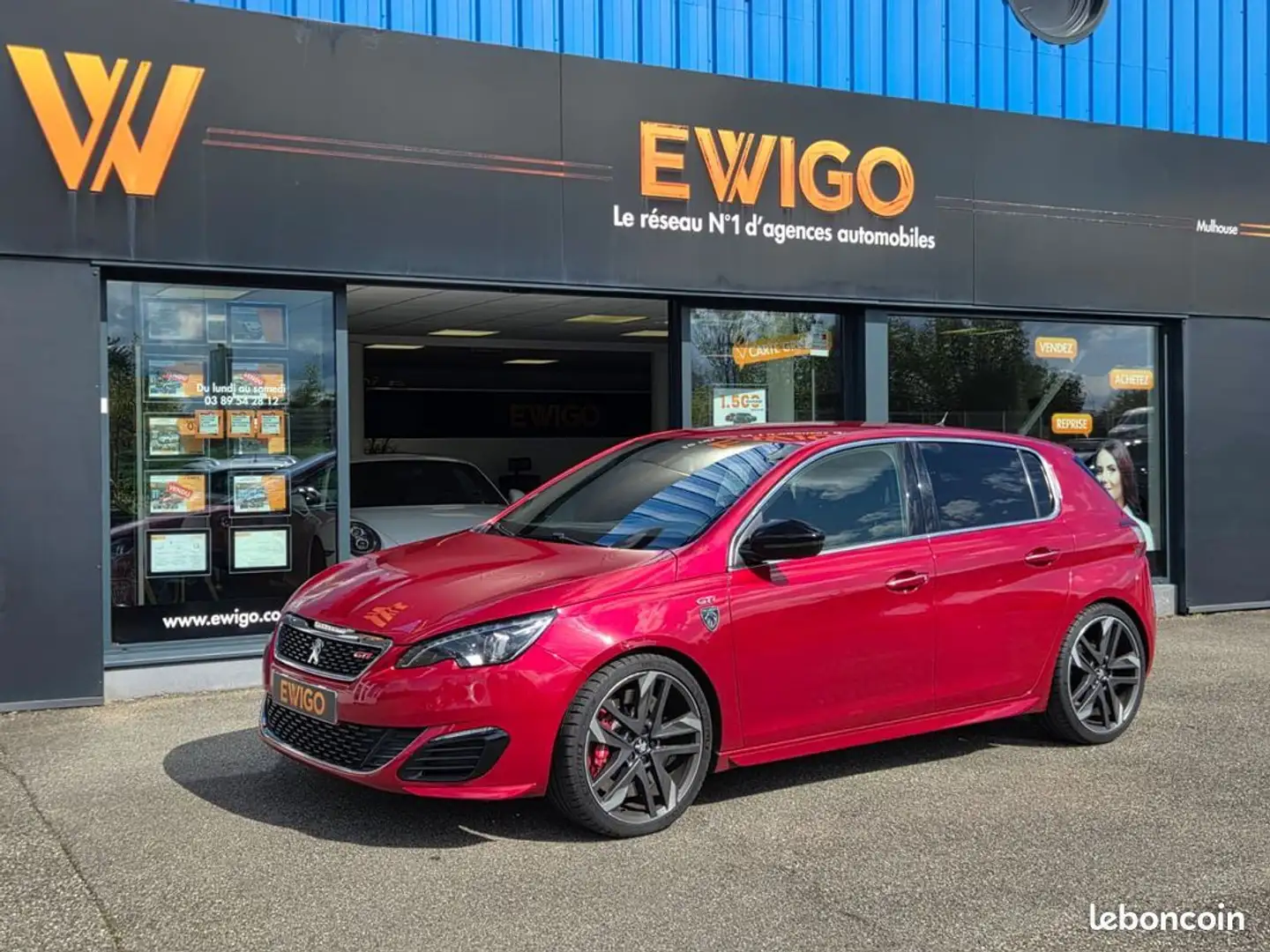 Peugeot 308 (ii) 1.6 thp 270ch gti denon-immat france Rouge - 1