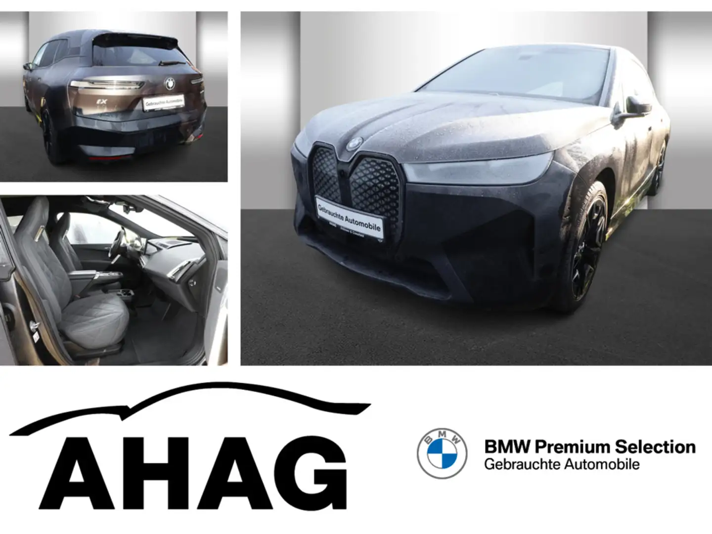 BMW iX xDrive40 Sportpaket Klimaaut. AHK Soft-Close Grau - 1