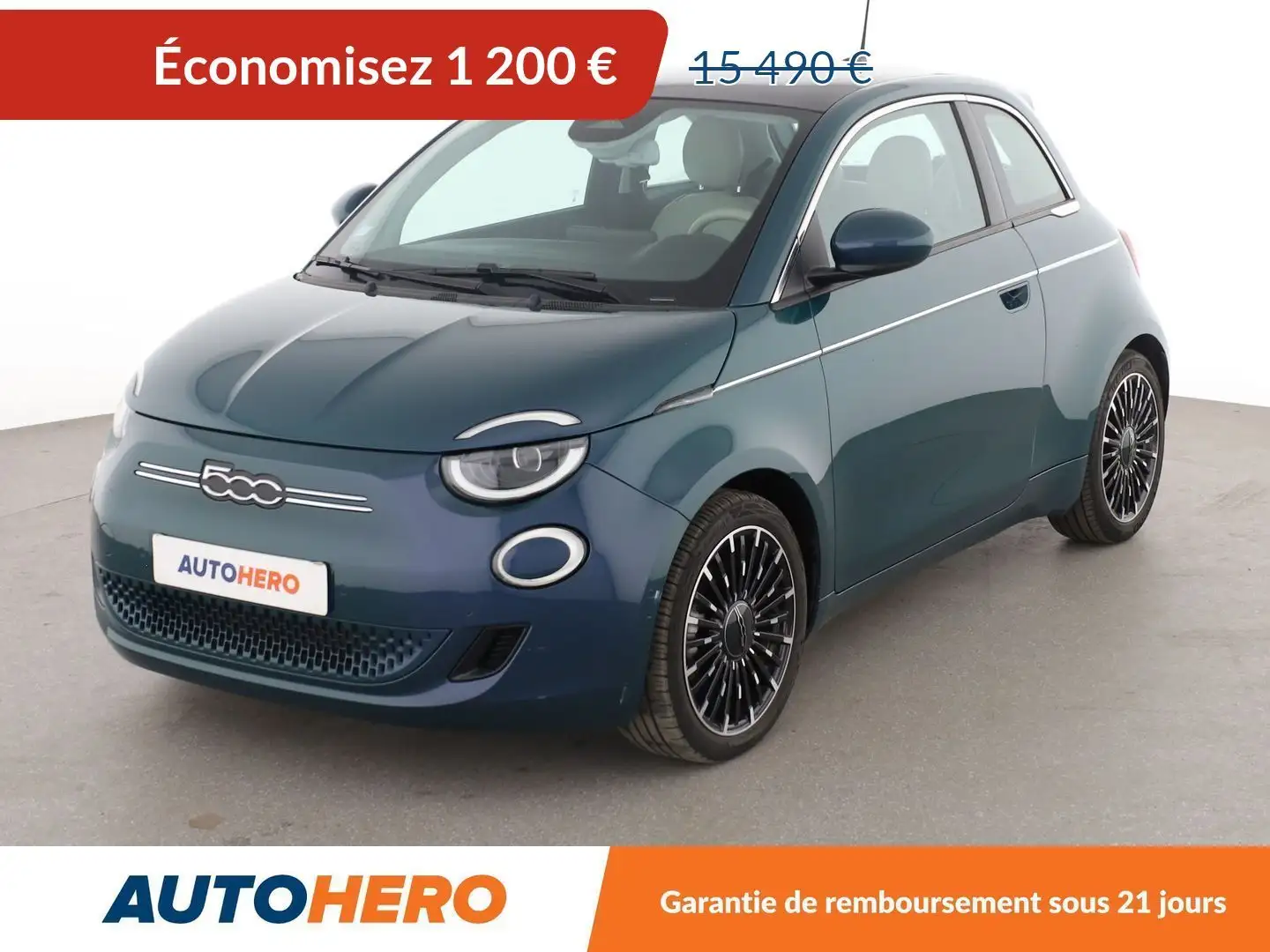 Fiat 500e Electrique 42 kWh La Prima Bleu - 1
