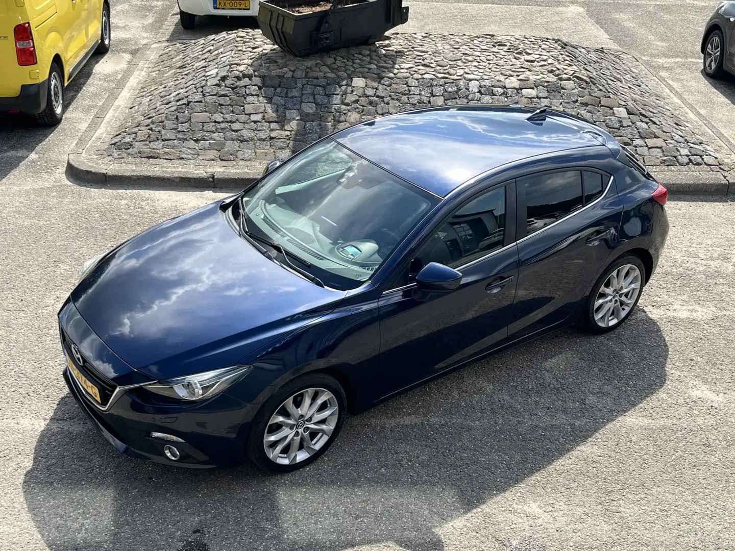 Mazda 3 2.2D GT-M XENON LEER HUD LED NAVI CRUISE ECC TREKH Blauw - 2
