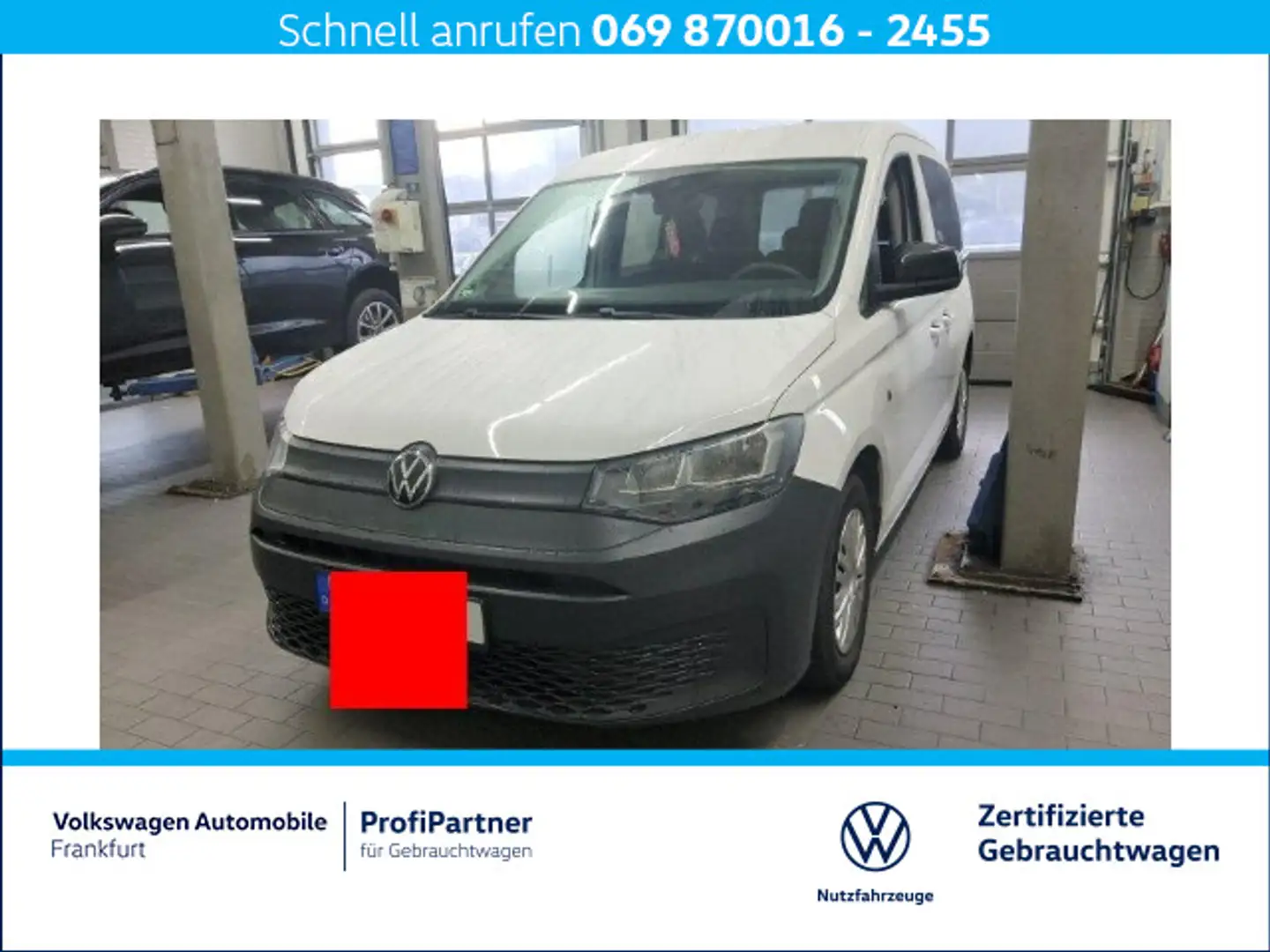 Volkswagen Caddy 2.0 TDI FrontAssist DAB+ Climatronic Weiß - 1