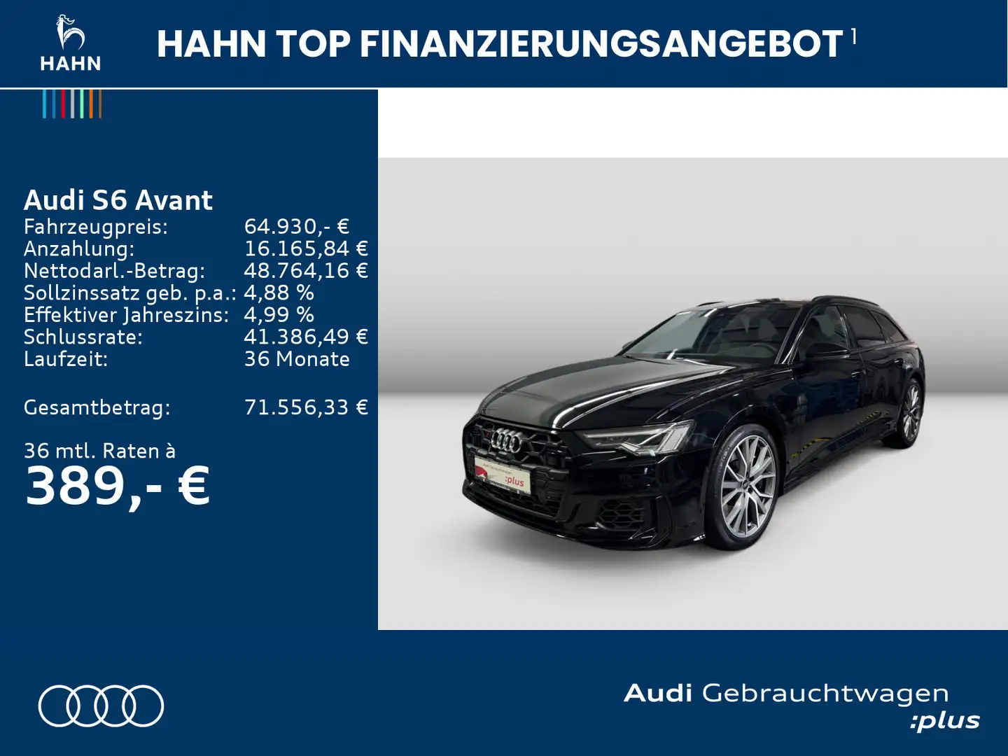 Audi S6 TDI quattro HUD B&O Leder Pano ACC AIR Schwarz - 2