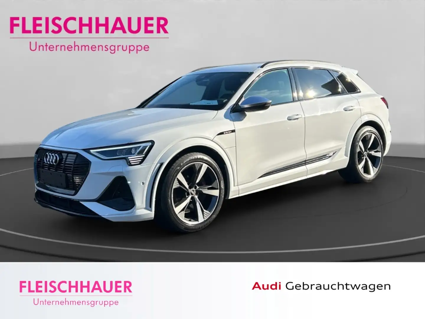 Audi e-tron quattro S +AHK+DAB+SHZ+ACC+LEDER+NAVI Weiß - 1