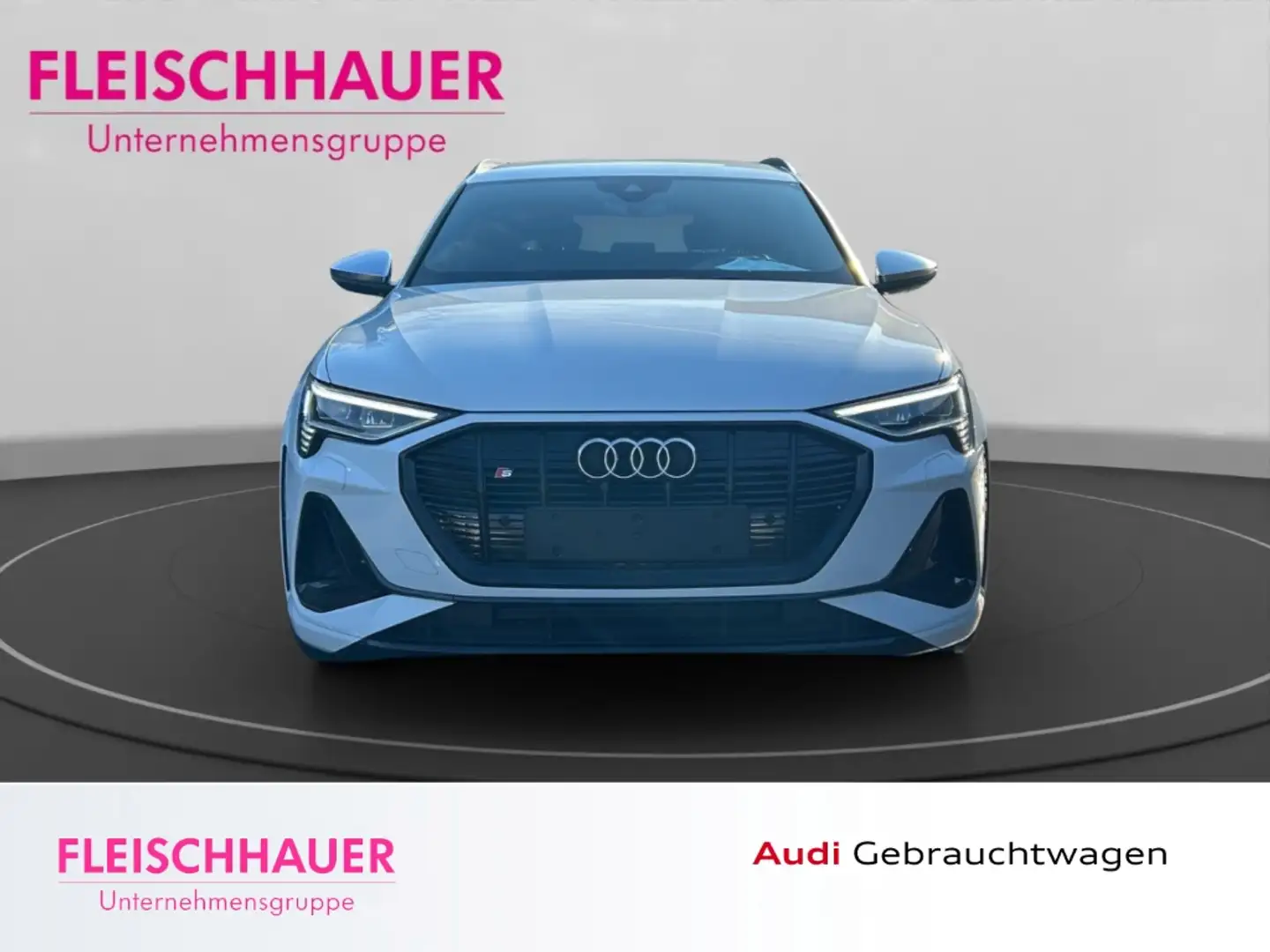 Audi e-tron quattro S +AHK+DAB+SHZ+ACC+LEDER+NAVI Weiß - 2