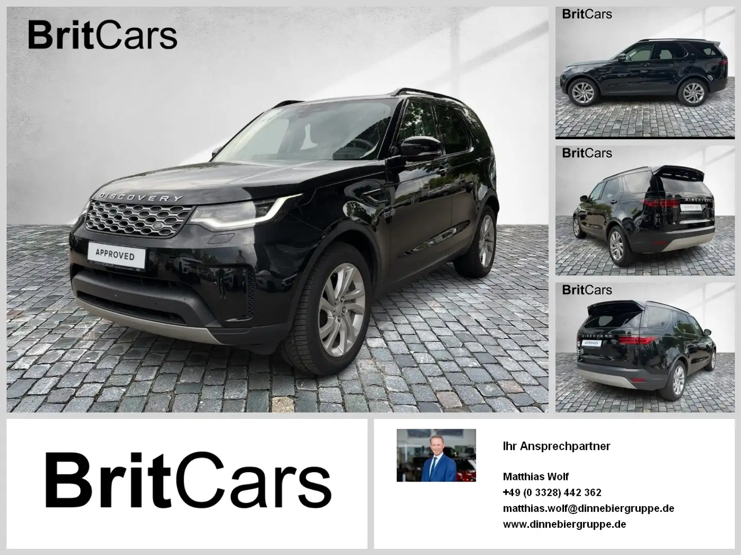 Land Rover Discovery D300 HSE,7Sitz ACC 7 Pano 360 SpurH LED Noir - 1