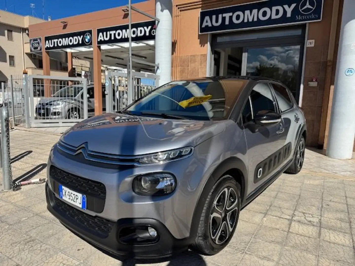 Citroen C3 C3 III 2017 1.5 bluehdi Shine CPLAY-Retrocam-adas Grigio - 1