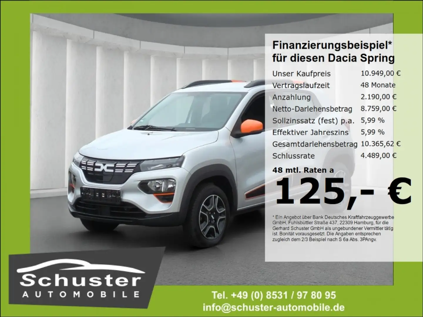 Dacia Spring Electric 45 Essential*Navi R-Kamera Leder Silber - 1