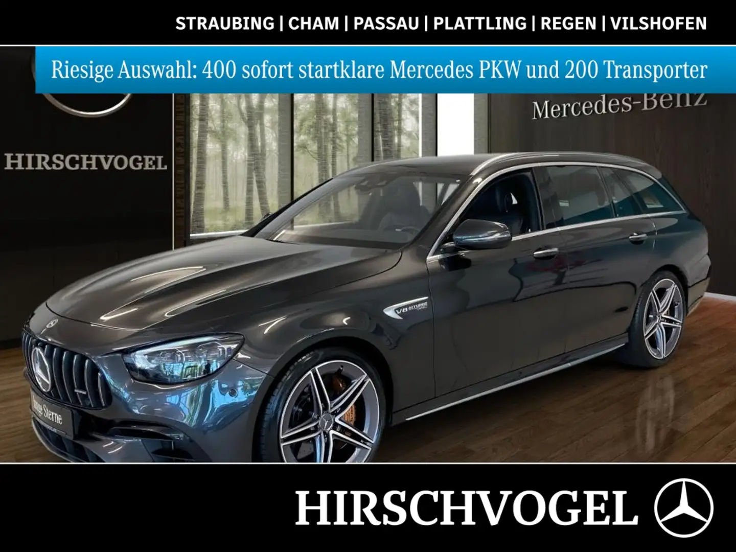 Mercedes-Benz E 63 AMG S 4M+ Drivers-P+AHK+HUP+KEYLESS+Burmest Gris - 1