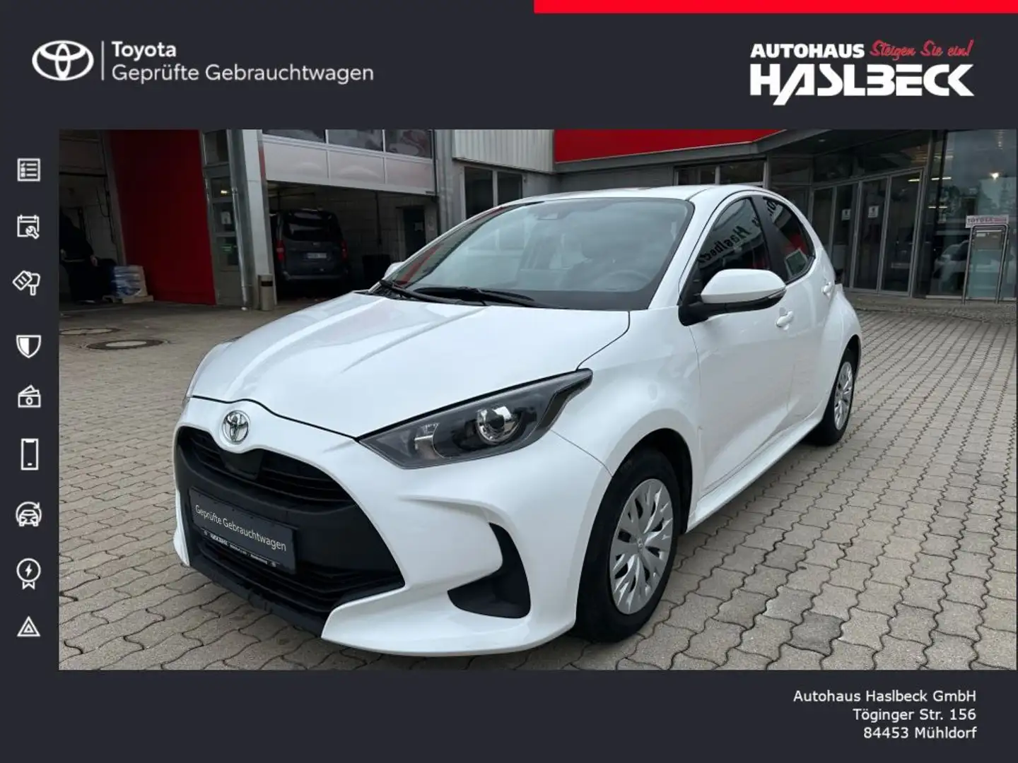 Toyota Yaris 1.0 VVT-i Comfort Weiß - 1