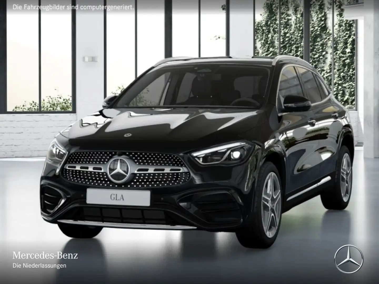 Mercedes-Benz GLA 200 AMG+PANO+360°+AHK+MULTIBEAM+BURMESTER+7G Schwarz - 2
