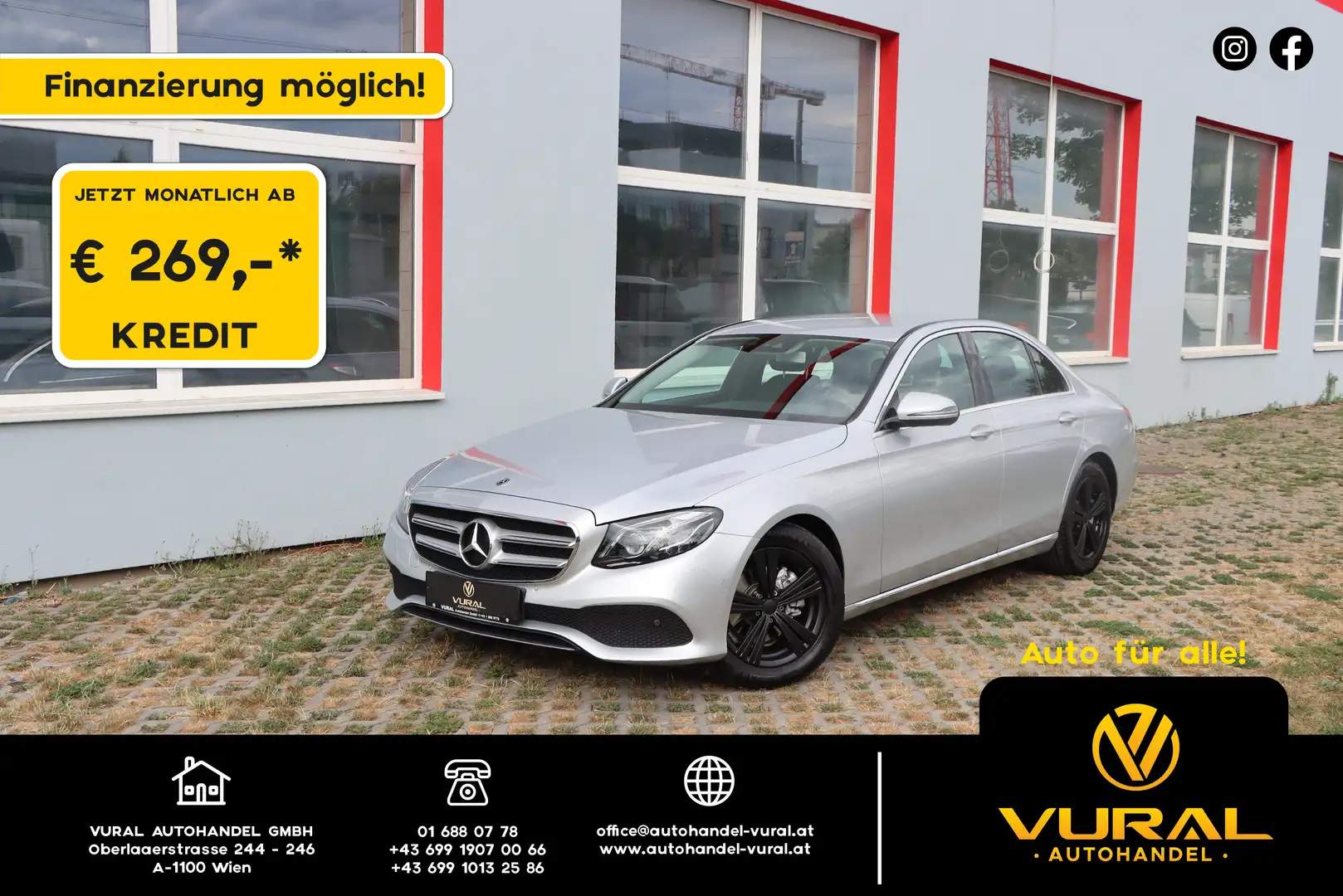 Mercedes-Benz E 220 E 220 d|Multibeam LED|Park-Assistent|KeyFree-Start Grau - 1