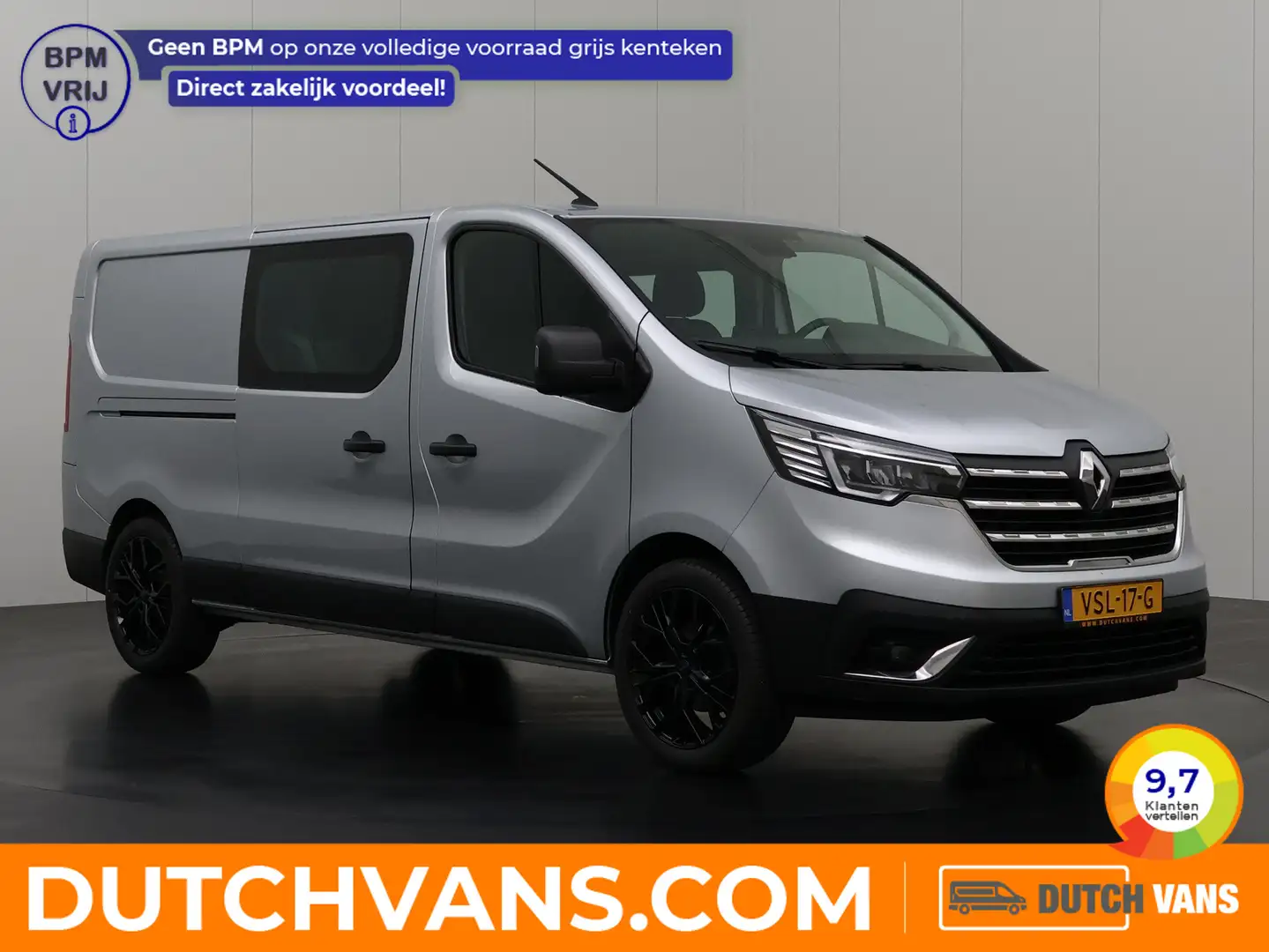 Renault Trafic 2.0DCi 130PK Lang Dubbele Cabine | Multimedia | Ca Grijs - 1