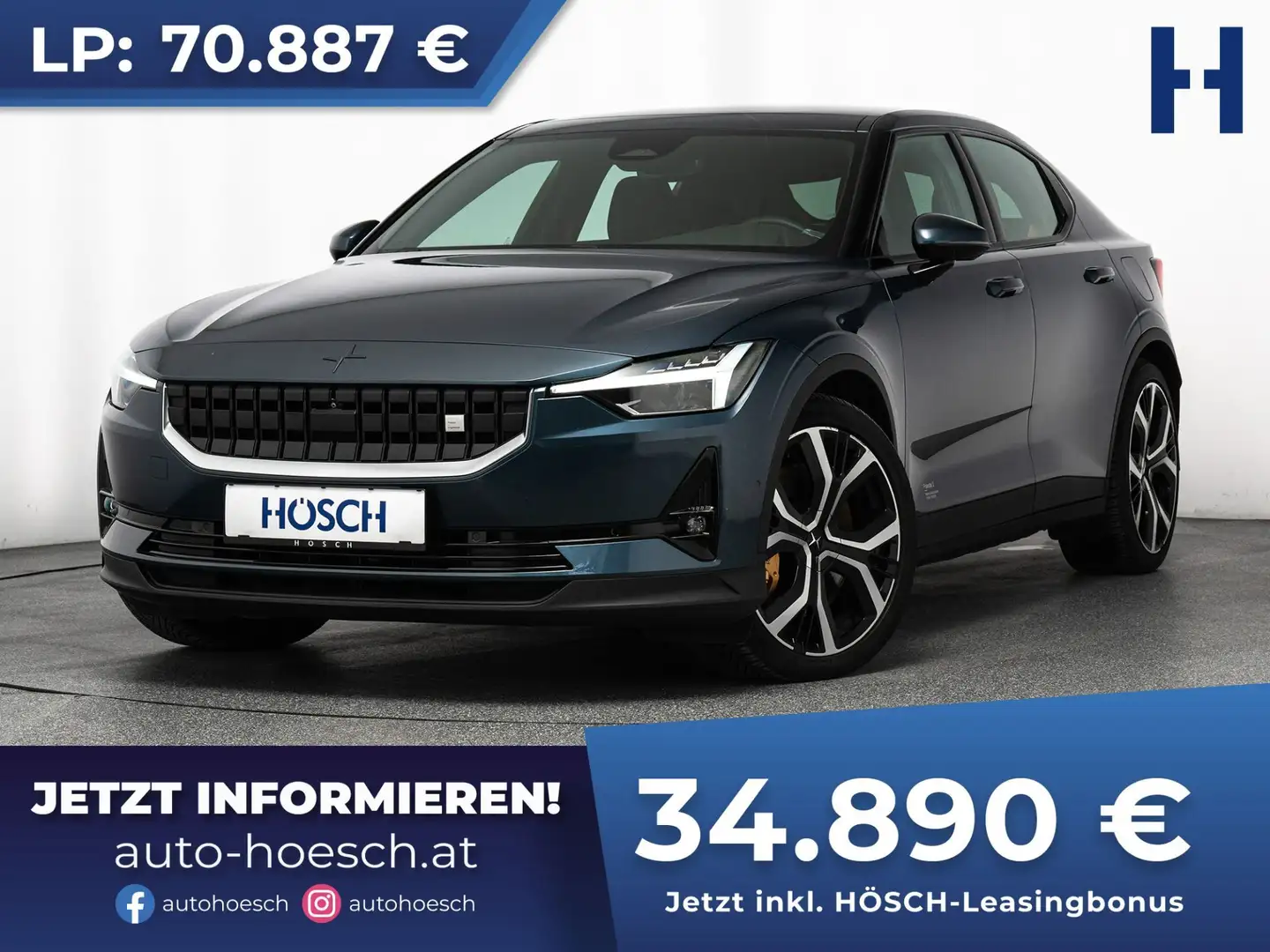 Polestar 2 Long Range Dual Motor PERFORMANCE PLUS AKTION Blau - 1