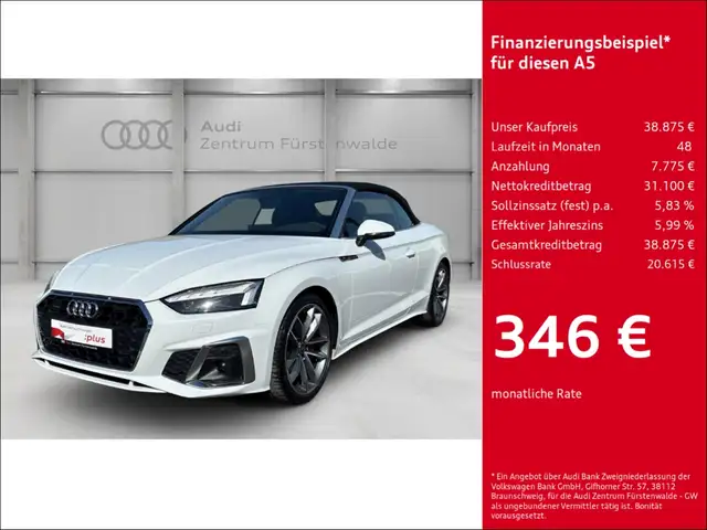 Audi A5 Cabriolet 45 TFSI quattro S tronic S line El. Verd