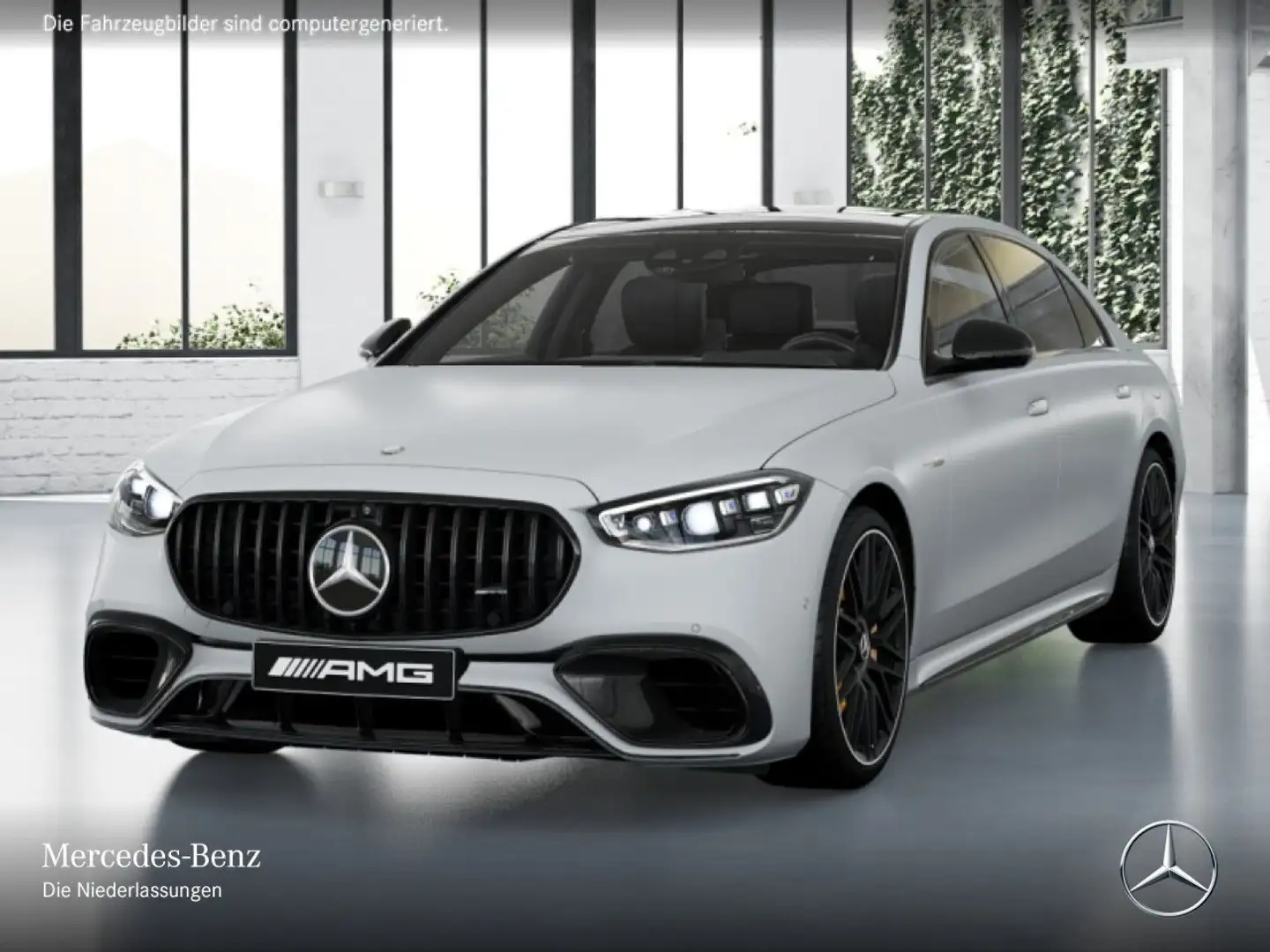 Mercedes-Benz S 63 AMG S 63 E PANO+DIGITAL-L+BURMESTER3D+FAHRASS+TV Weiß - 2